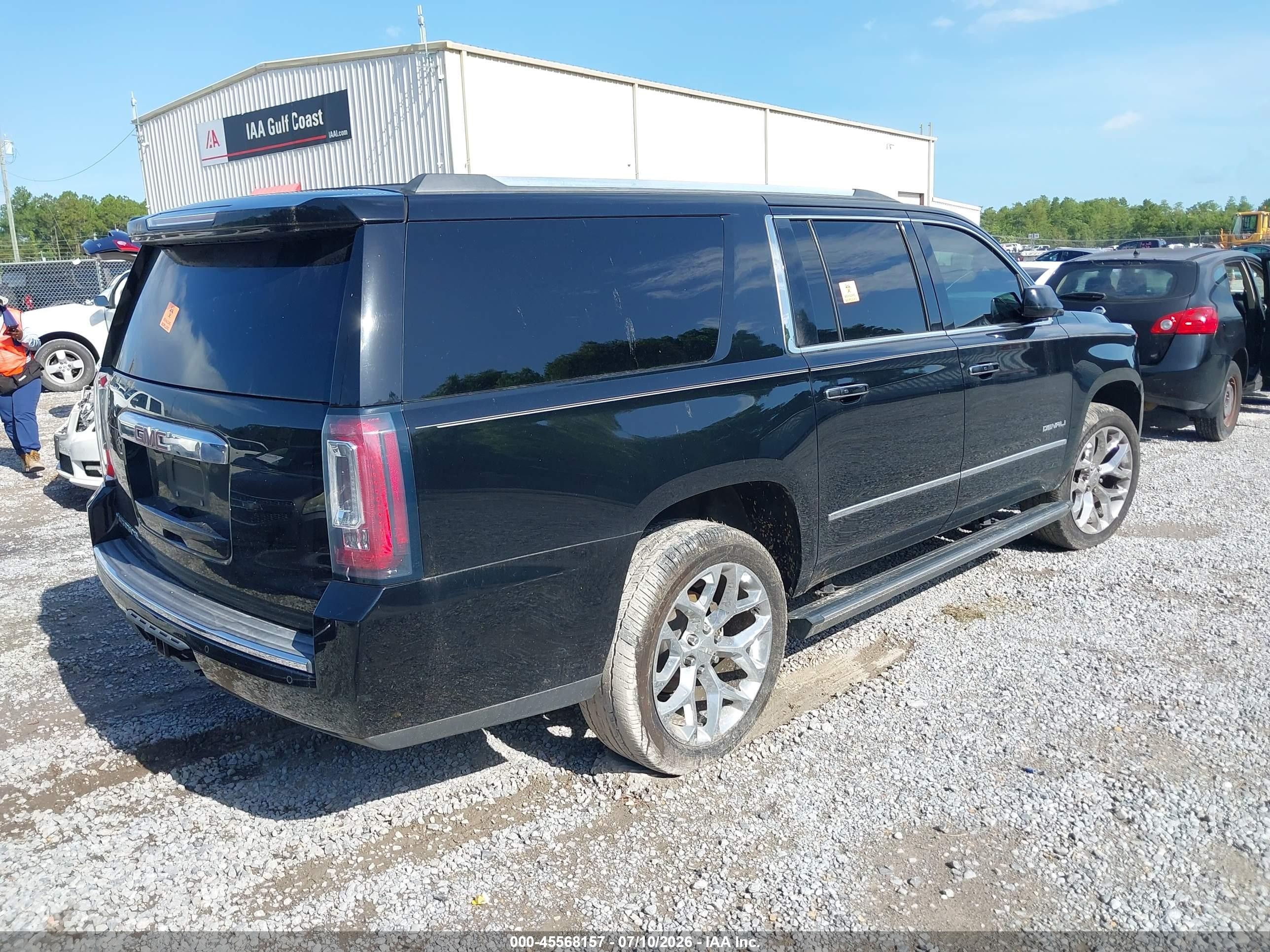 2015 Gmc Yukon Xl 1500 Denali Black vin: 1GKS1JKJ2FR293765