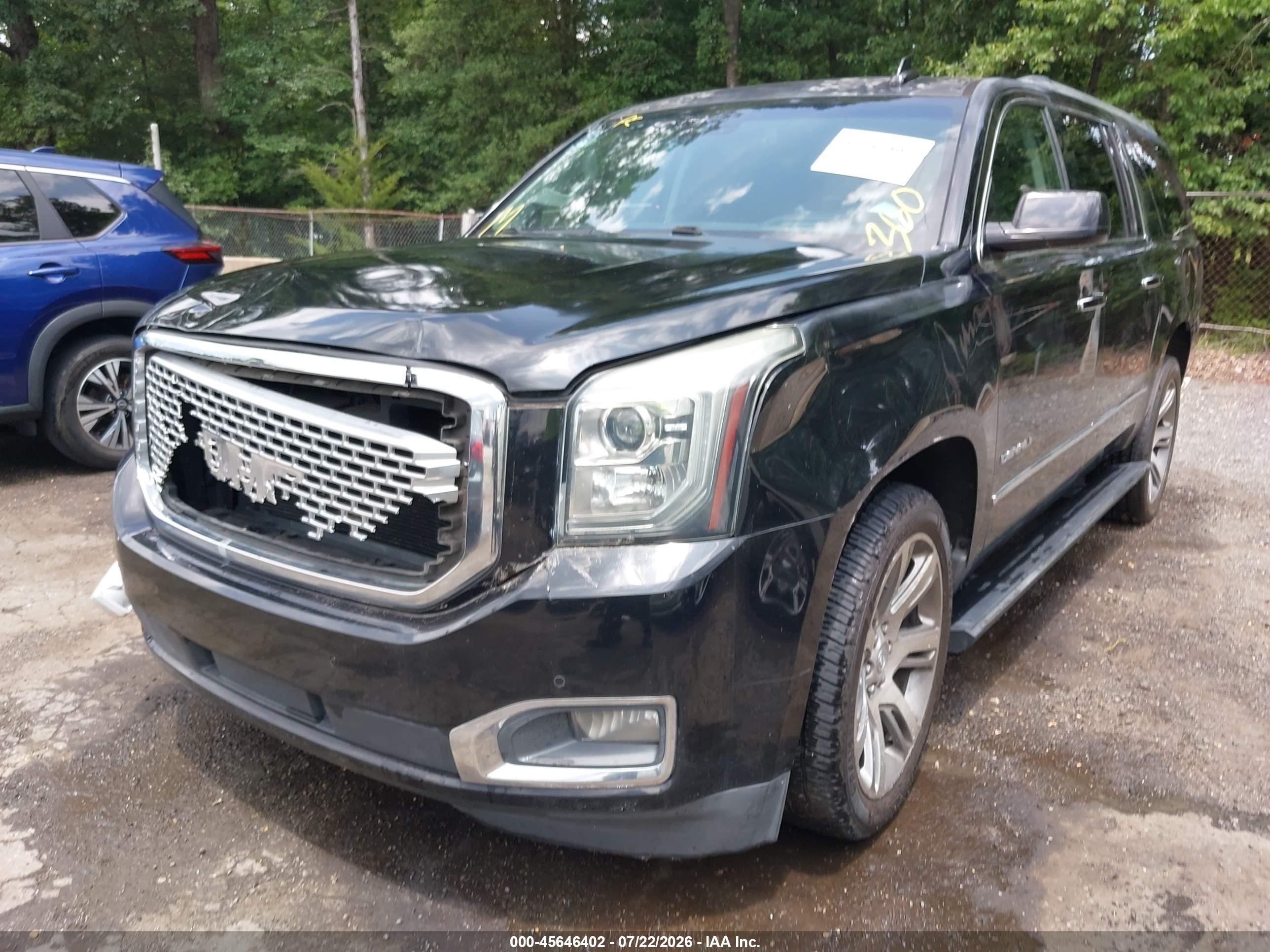 2015 Gmc Yukon Xl 1500 Denali Black vin: 1GKS1JKJ8FR733052