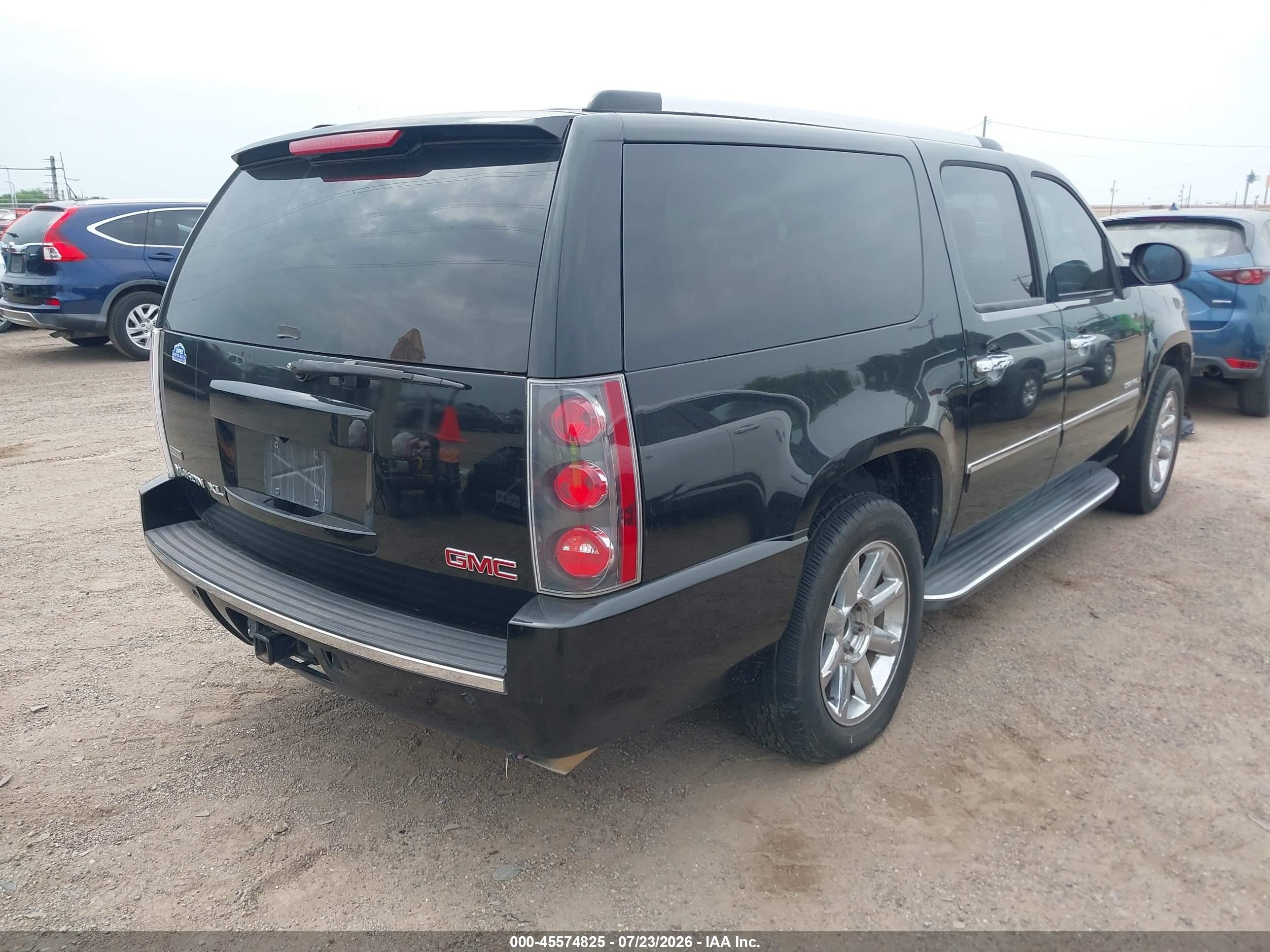 2012 Gmc Yukon Xl 1500 Denali Black vin: 1GKS1MEF0CR321860