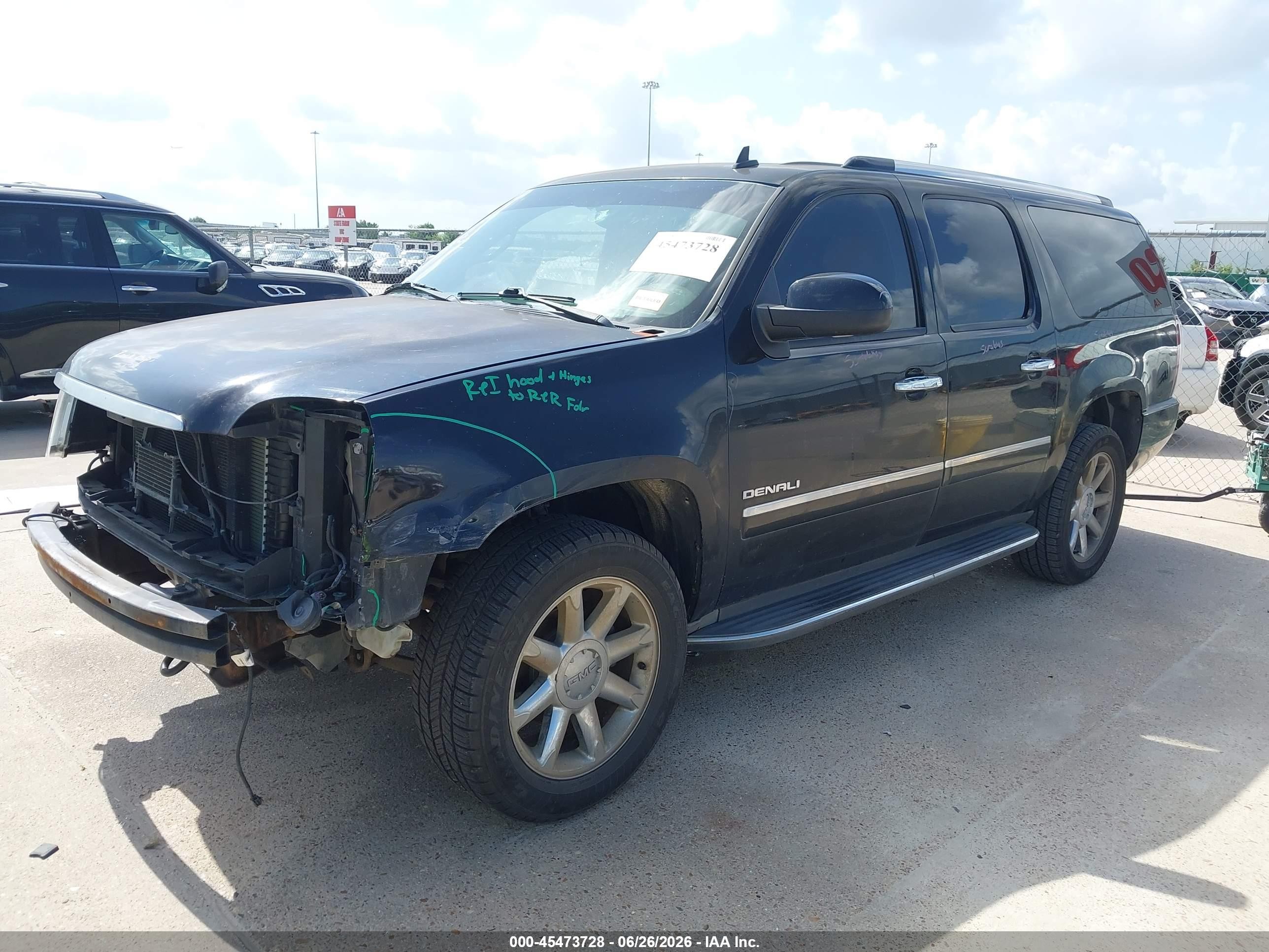 2012 Gmc Yukon Xl 1500 Denali Черный vin: 1GKS1MEF3CR141353