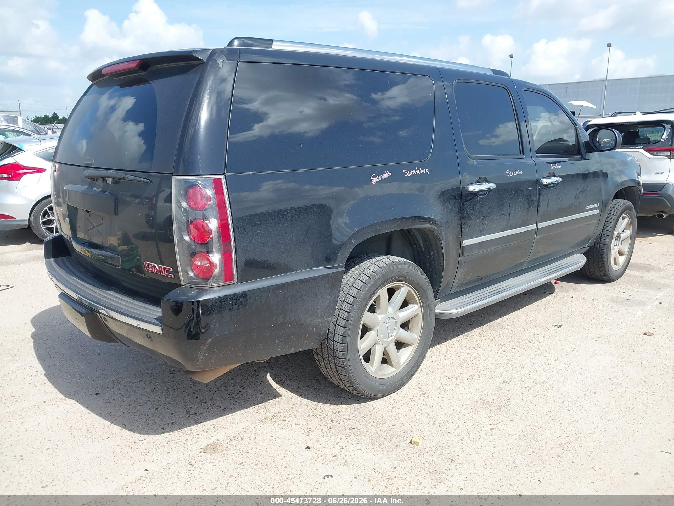2012 Gmc Yukon Xl 1500 Denali Черный vin: 1GKS1MEF3CR141353