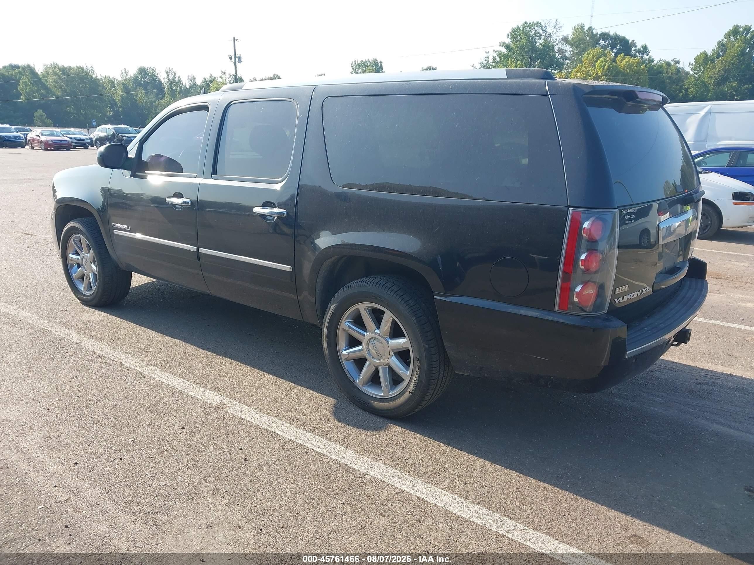 2011 Gmc Yukon Xl 1500 Denali Black vin: 1GKS1MEF6BR348480