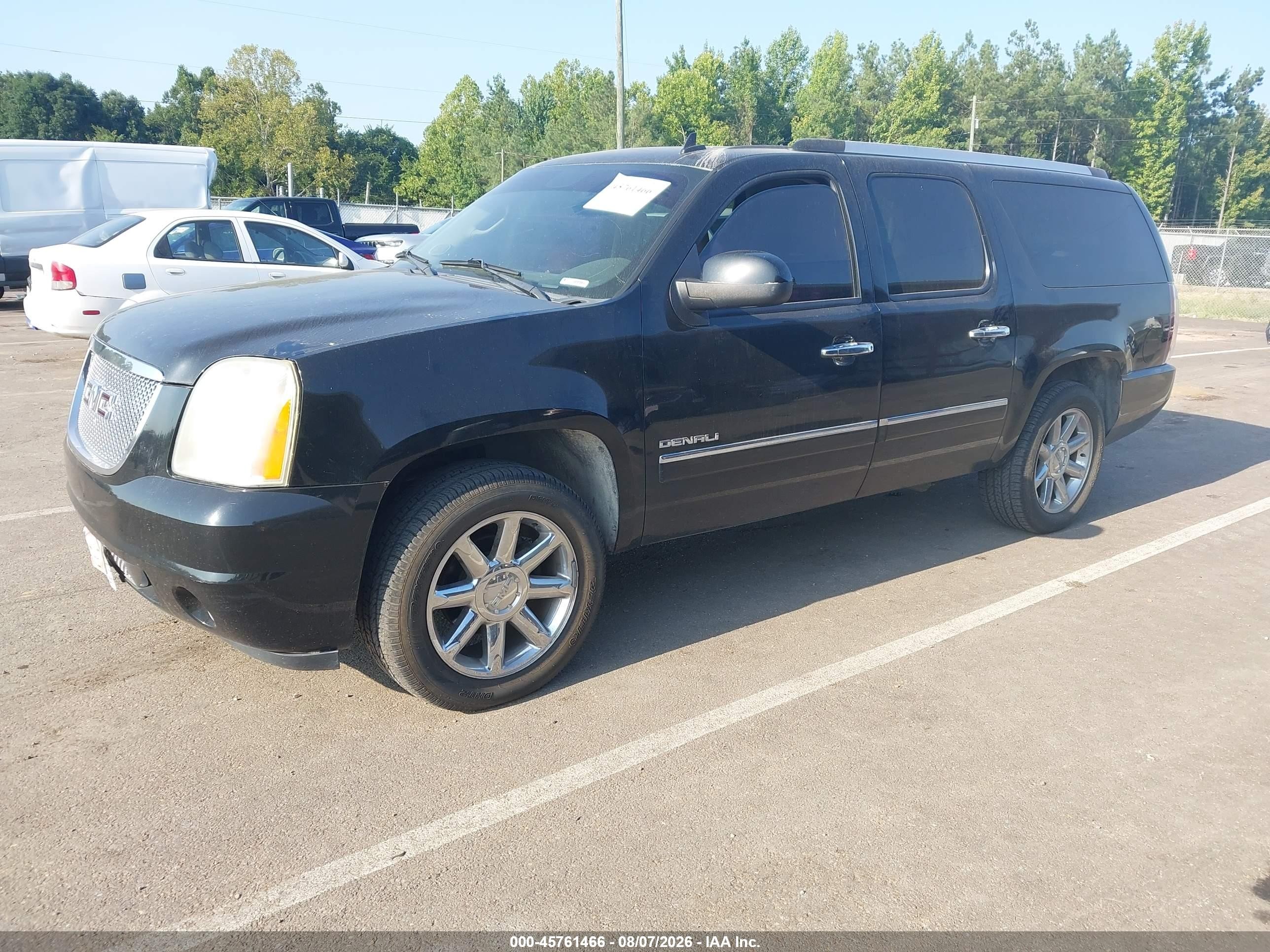 2011 Gmc Yukon Xl 1500 Denali Black vin: 1GKS1MEF6BR348480