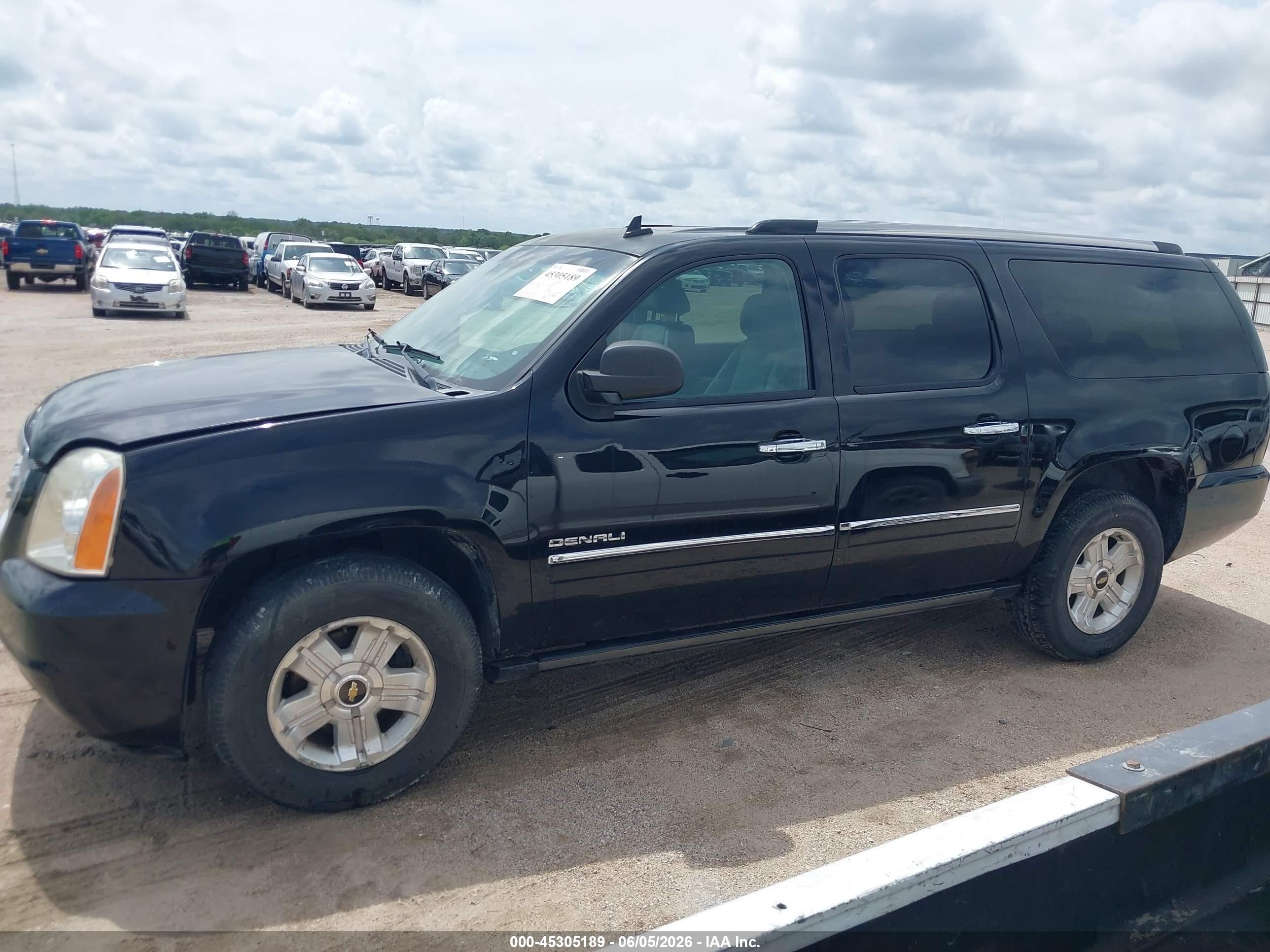 2012 Gmc Yukon Xl 1500 Denali Black vin: 1GKS1MEF9CR200969
