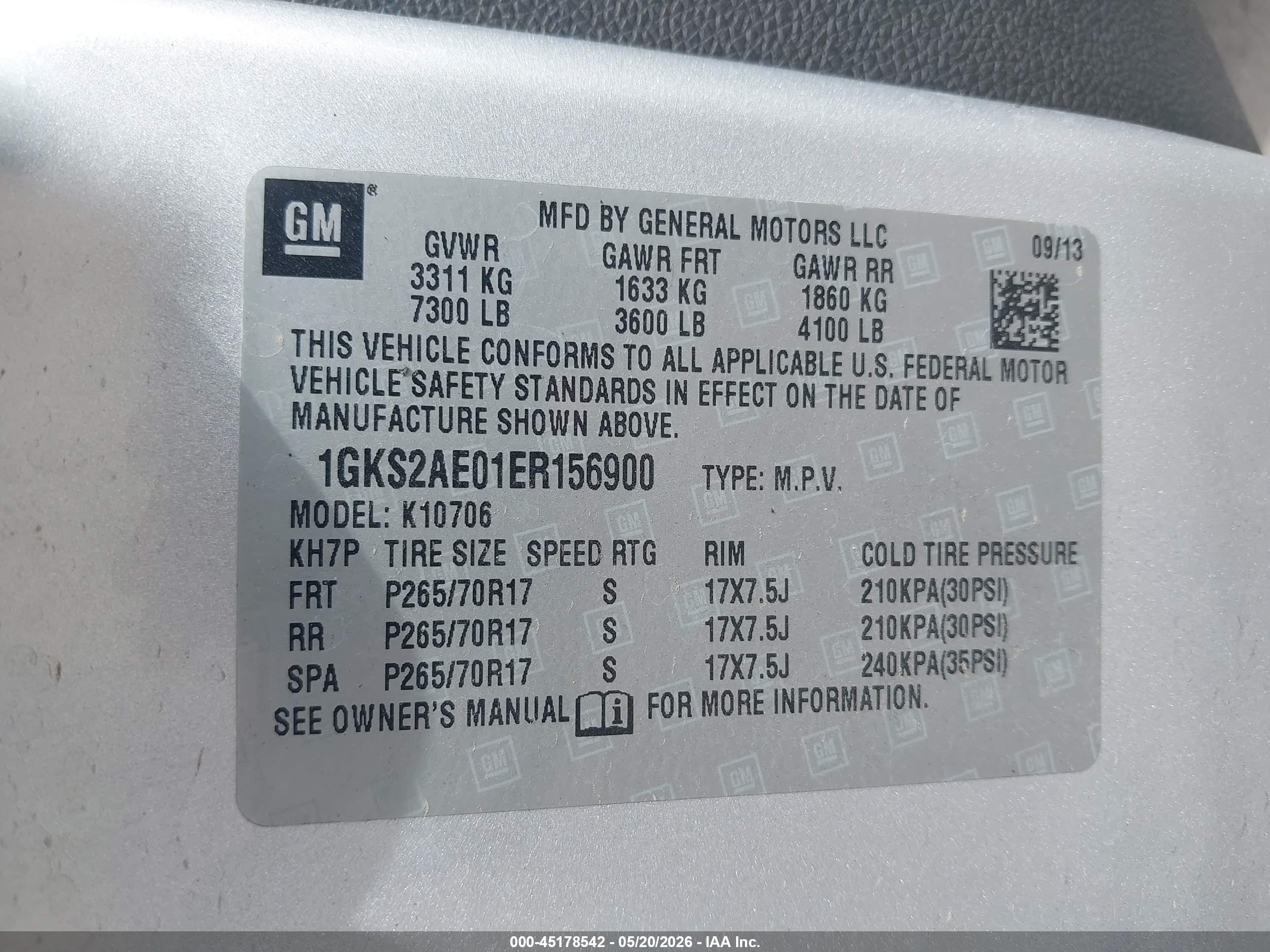 2014 Gmc Yukon Sle Серебряный vin: 1GKS2AE01ER156900