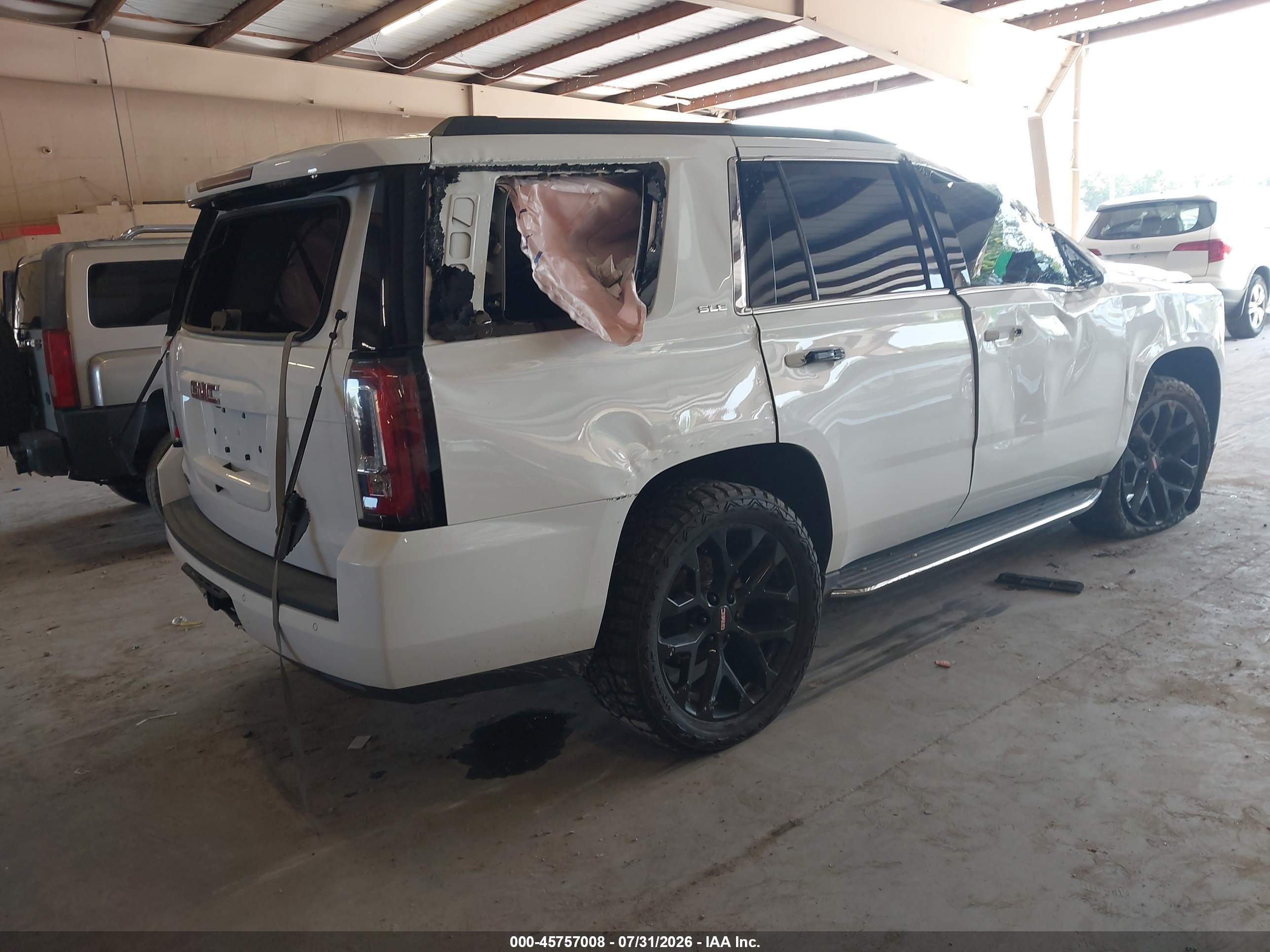 2015 Gmc Yukon Sle Белый vin: 1GKS2AEC4FR670946