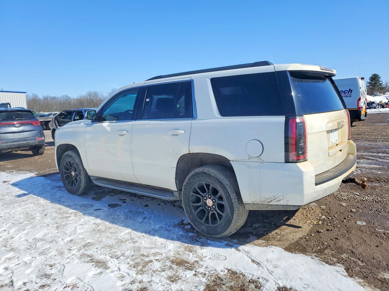 2015 Gmc Yukon Sle White vin: 1GKS2AKC6FR111404