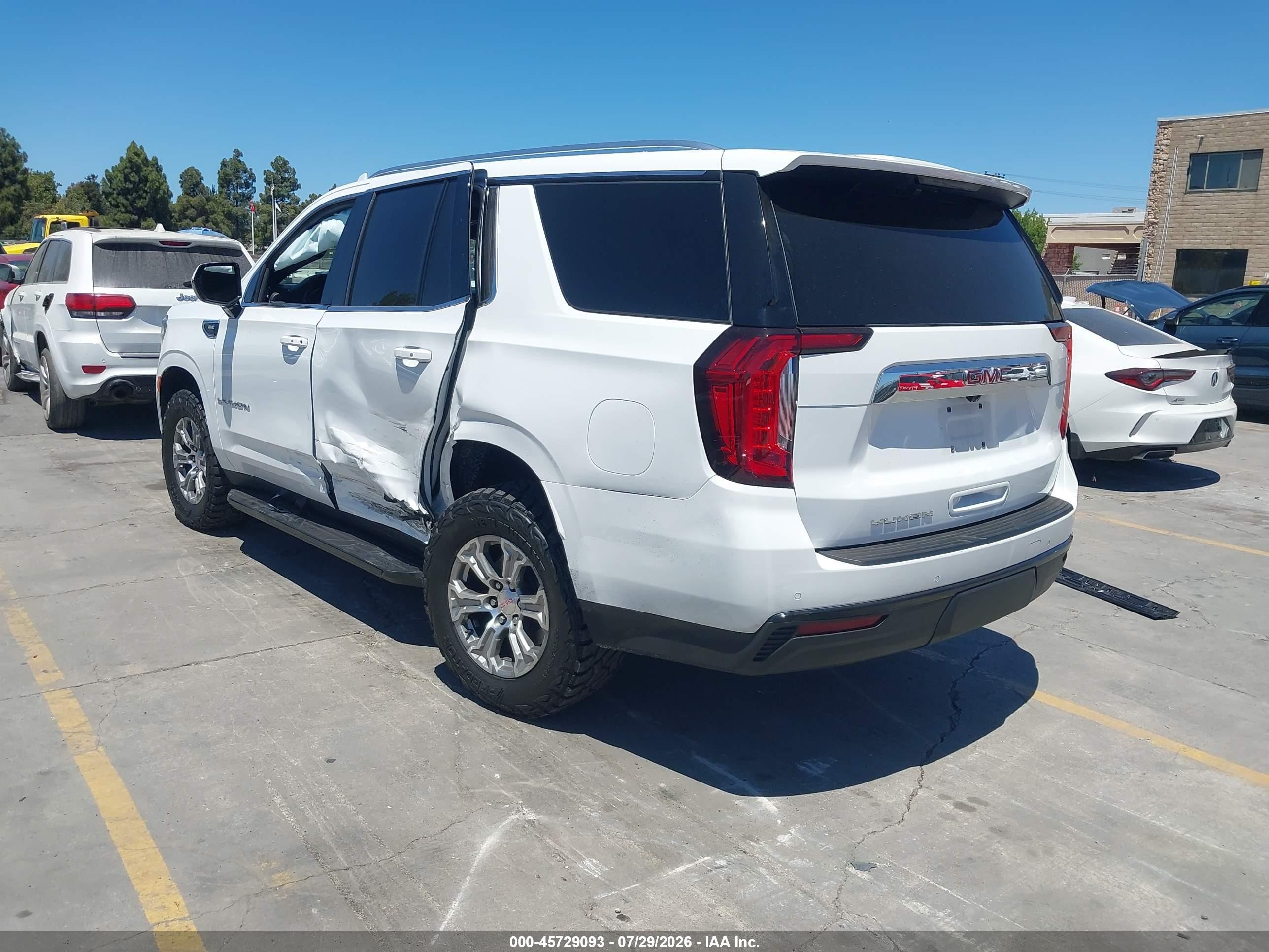 2022 Gmc Yukon 4wd Sle Yellow vin: 1GKS2AKD2NR287115