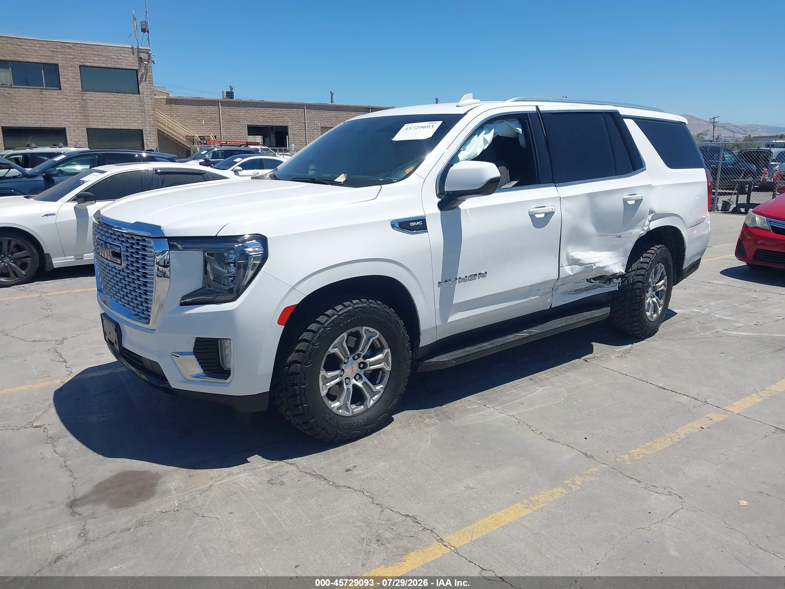 2022 Gmc Yukon 4wd Sle Yellow vin: 1GKS2AKD2NR287115