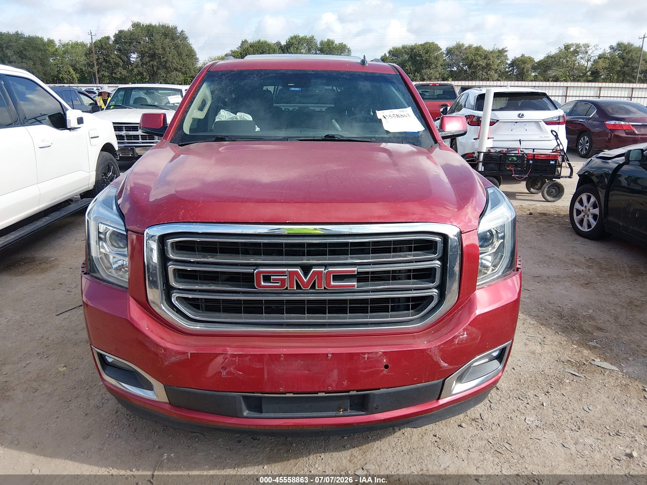 2015 Gmc Yukon Slt Red vin: 1GKS2BKC0FR111825