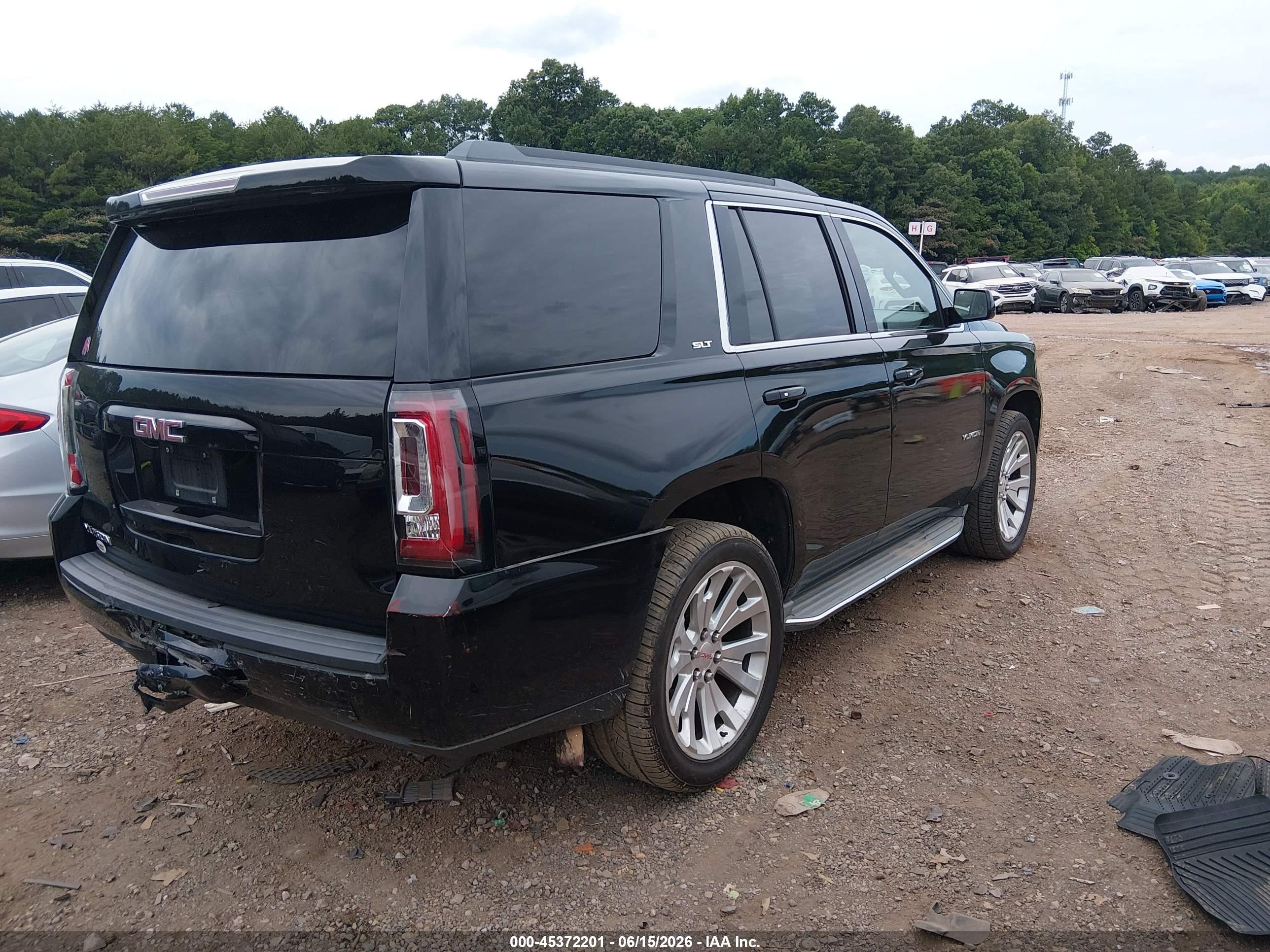 2015 Gmc Yukon Slt Black vin: 1GKS2BKC3FR307869
