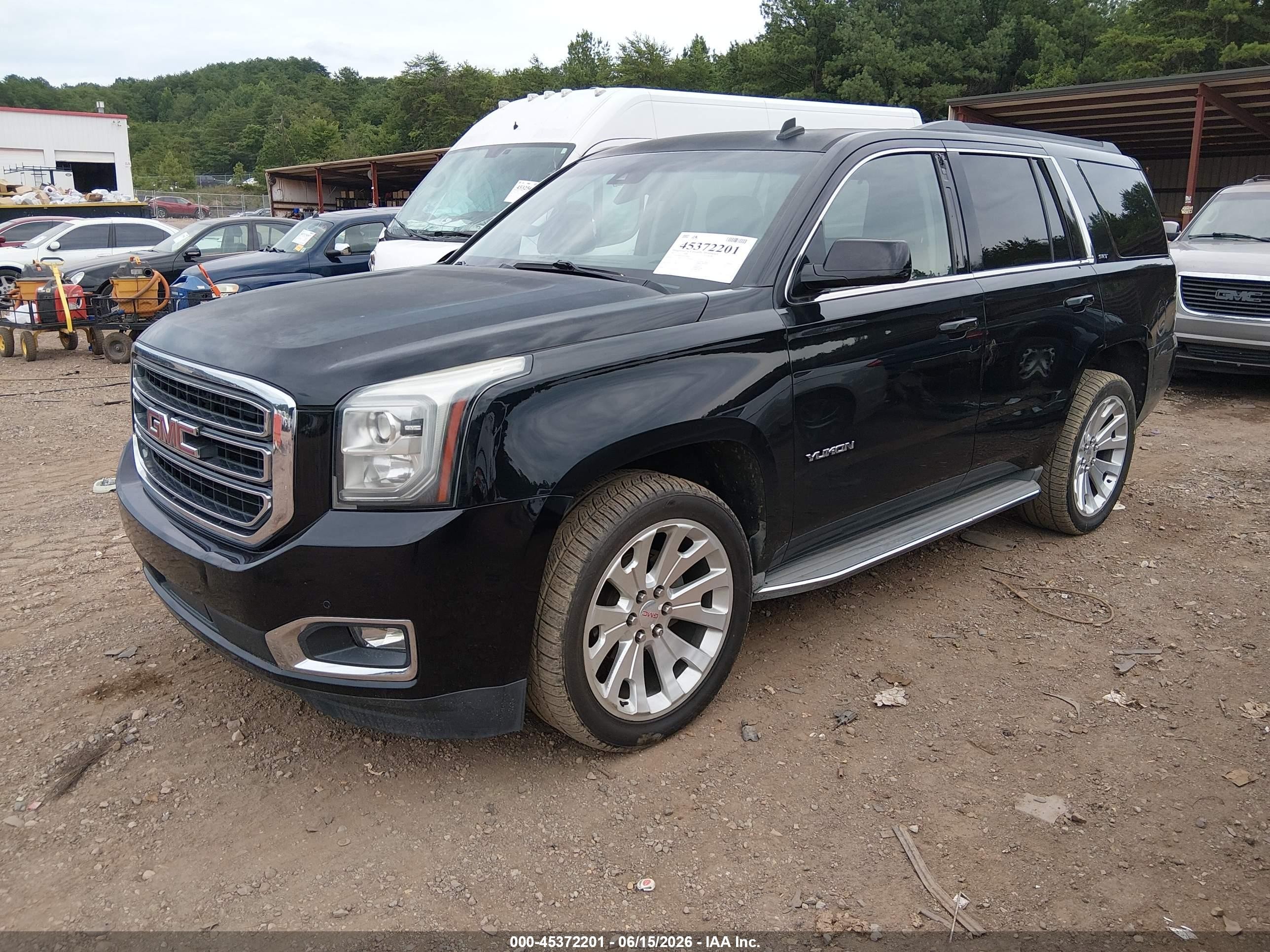 2015 Gmc Yukon Slt Black vin: 1GKS2BKC3FR307869