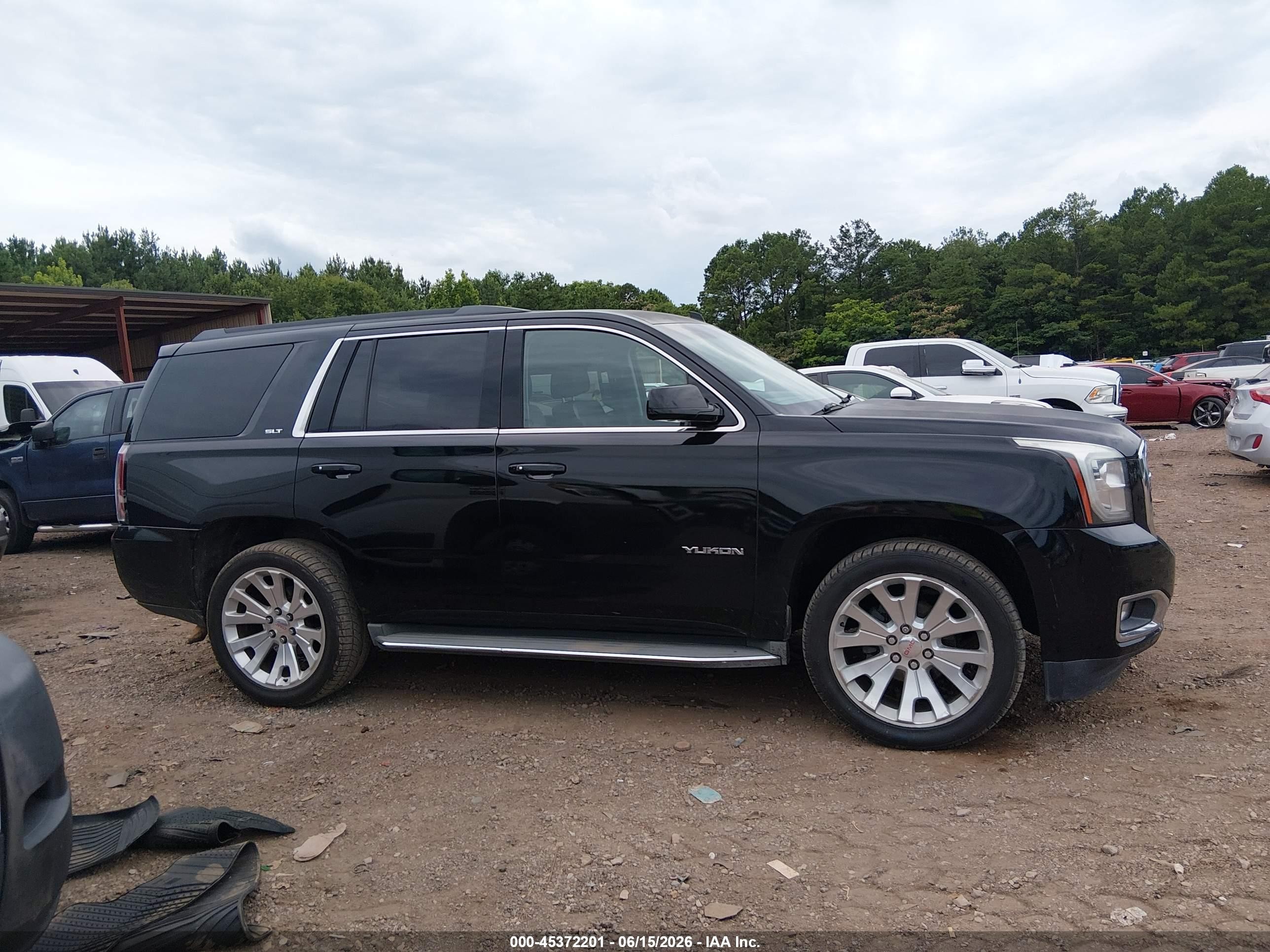 2015 Gmc Yukon Slt Black vin: 1GKS2BKC3FR307869
