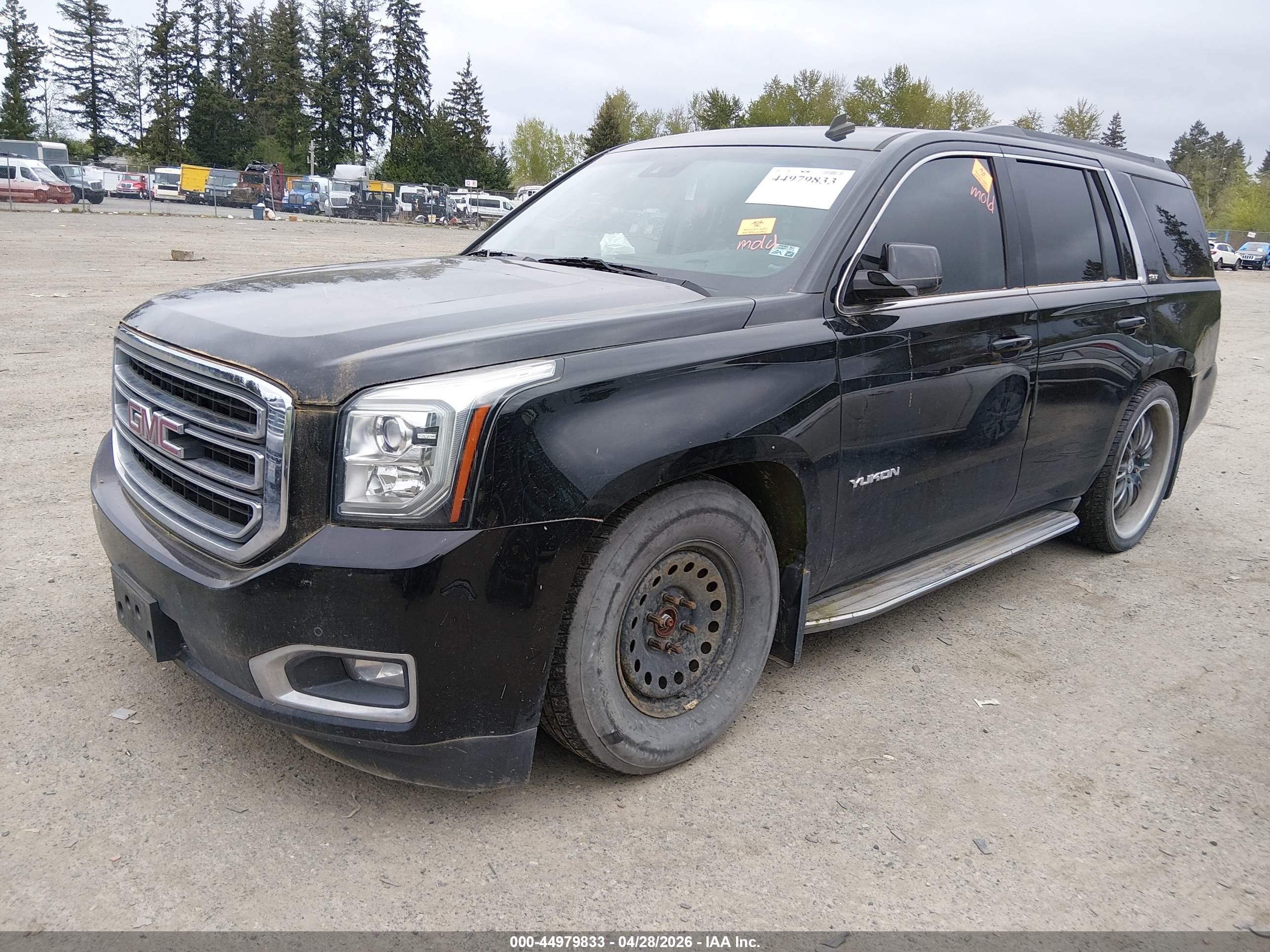 2015 Gmc Yukon Slt Black vin: 1GKS2BKC4FR137845