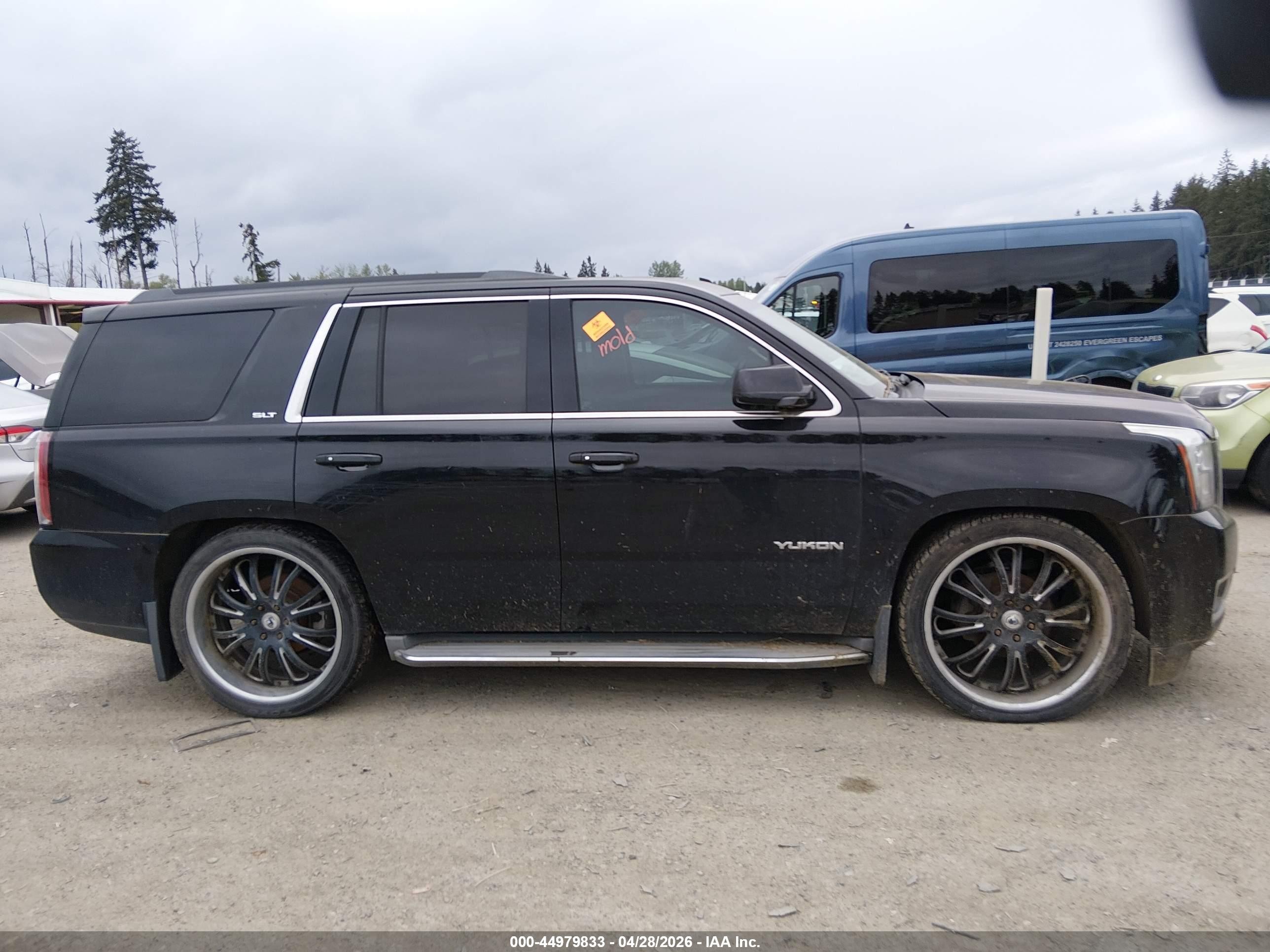 2015 Gmc Yukon Slt Black vin: 1GKS2BKC4FR137845