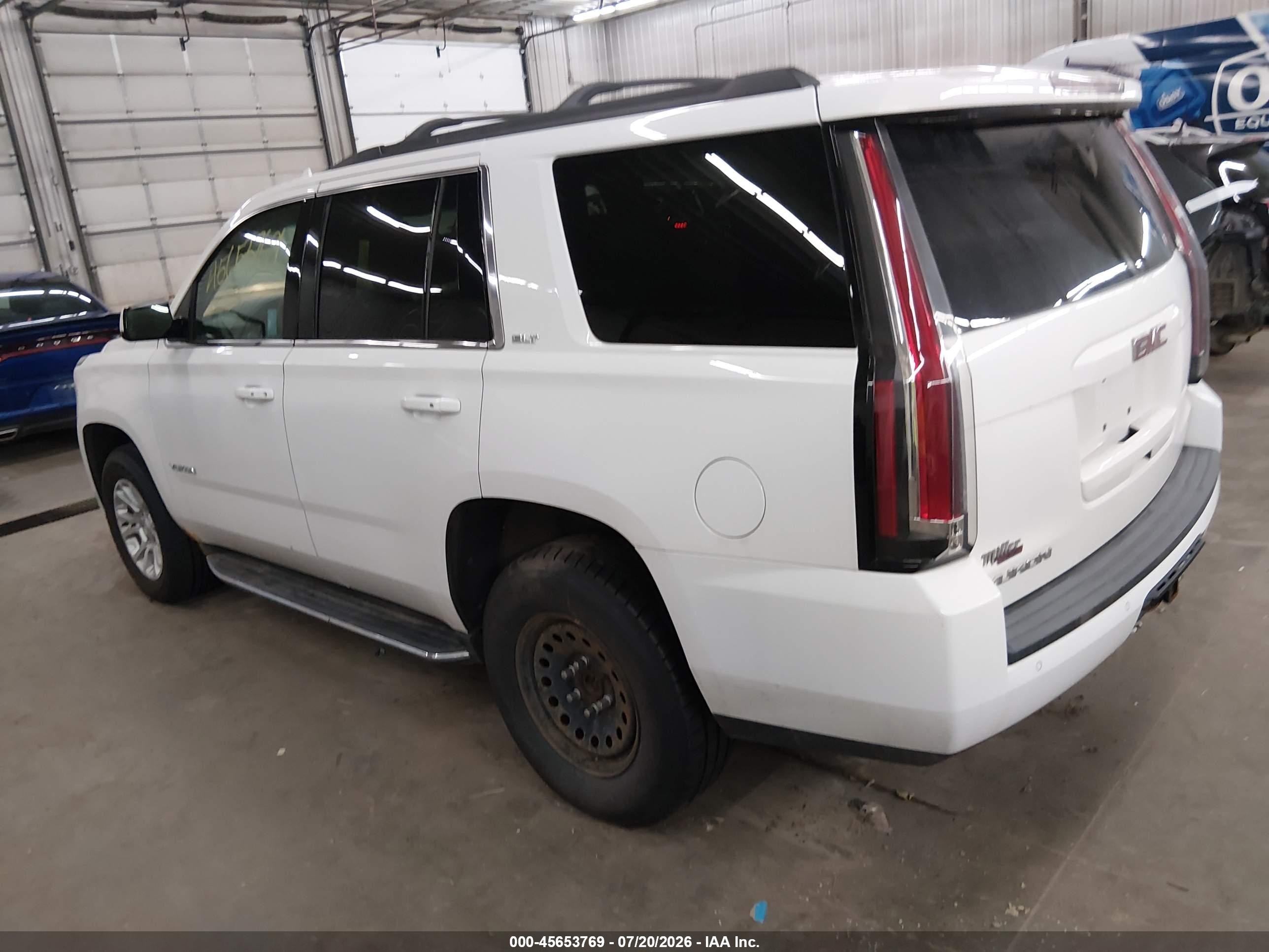 2015 Gmc Yukon Slt White vin: 1GKS2BKC4FR683190