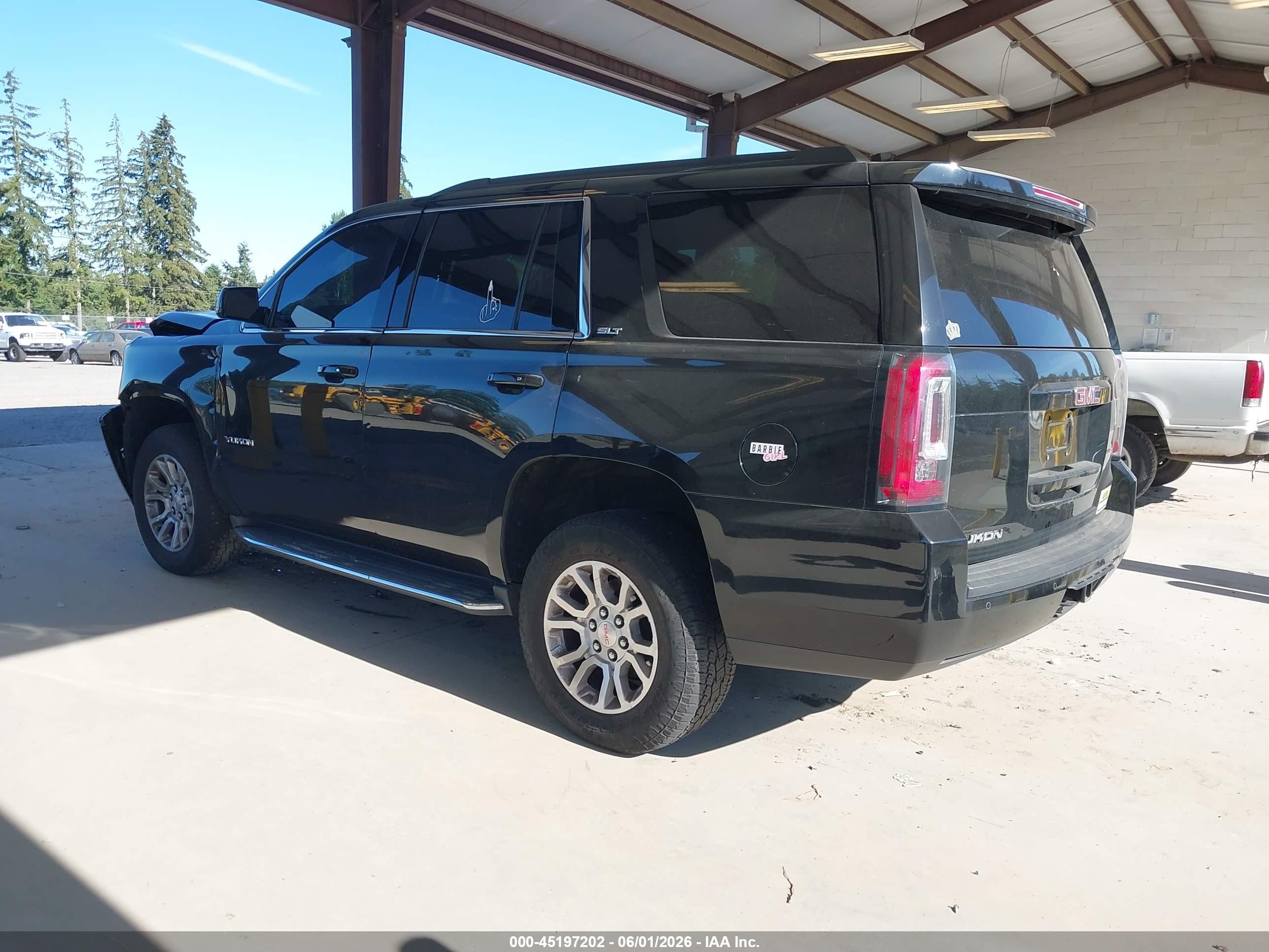 2016 Gmc Yukon Slt Black vin: 1GKS2BKC4GR212867