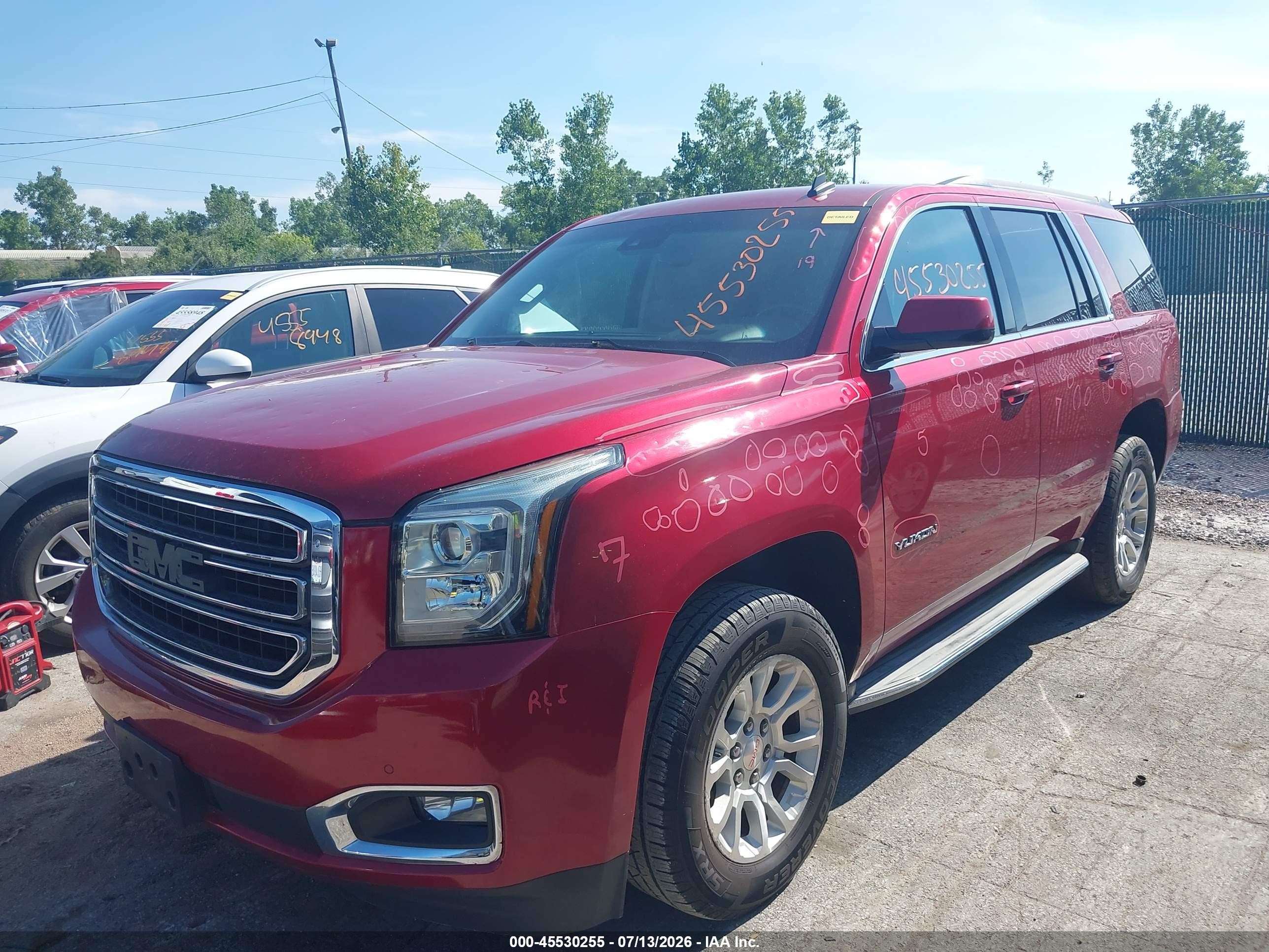 2015 Gmc Yukon Slt Red vin: 1GKS2BKC5FR135098