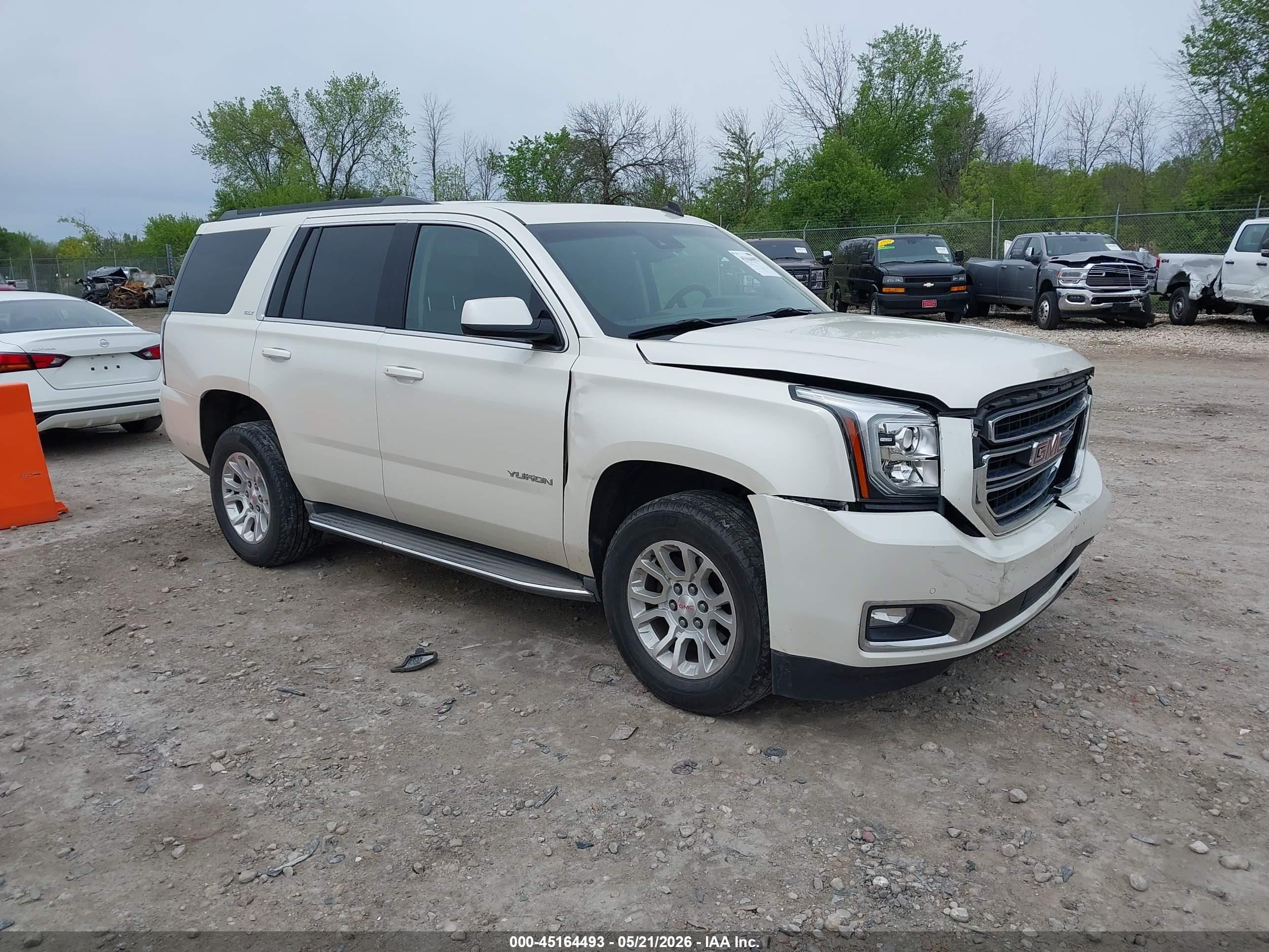 2015 Gmc Yukon Slt Белый vin: 1GKS2BKC5FR140303