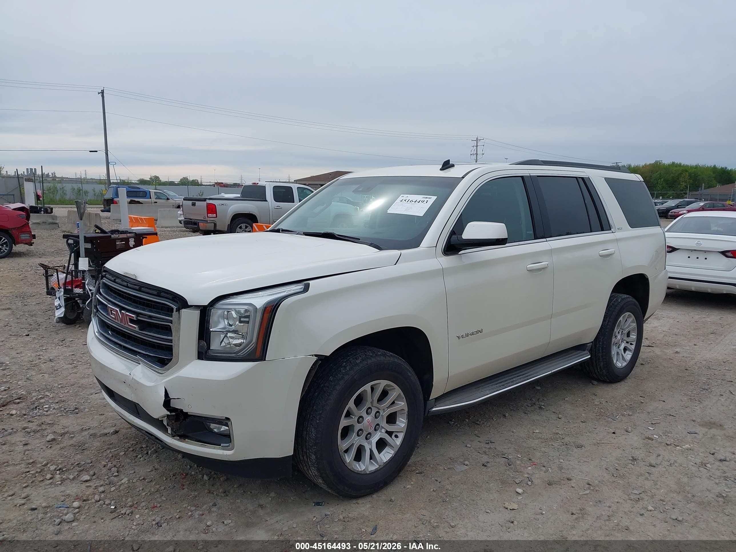 2015 Gmc Yukon Slt Белый vin: 1GKS2BKC5FR140303