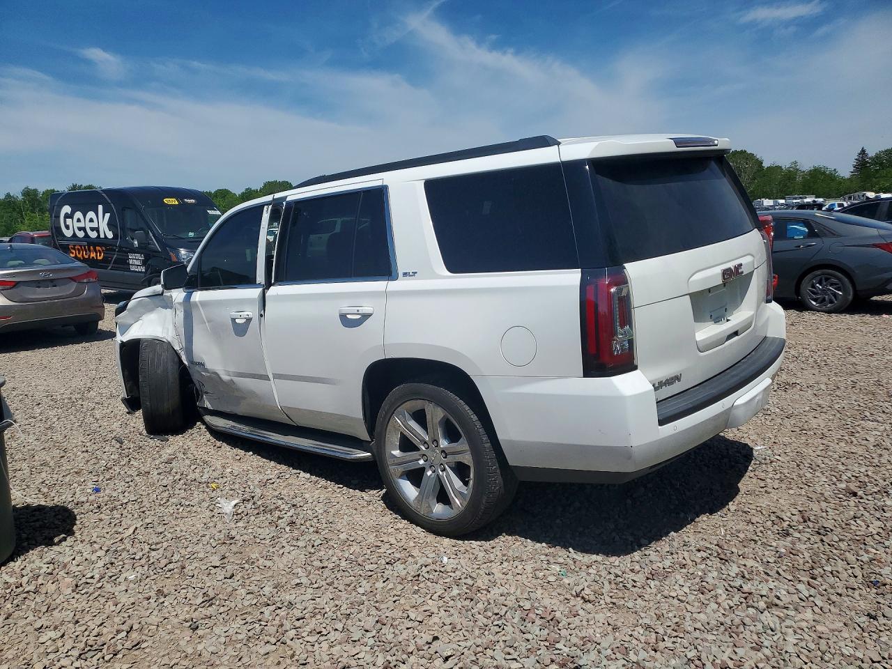 2015 Gmc Yukon Slt White vin: 1GKS2BKC5FR267651