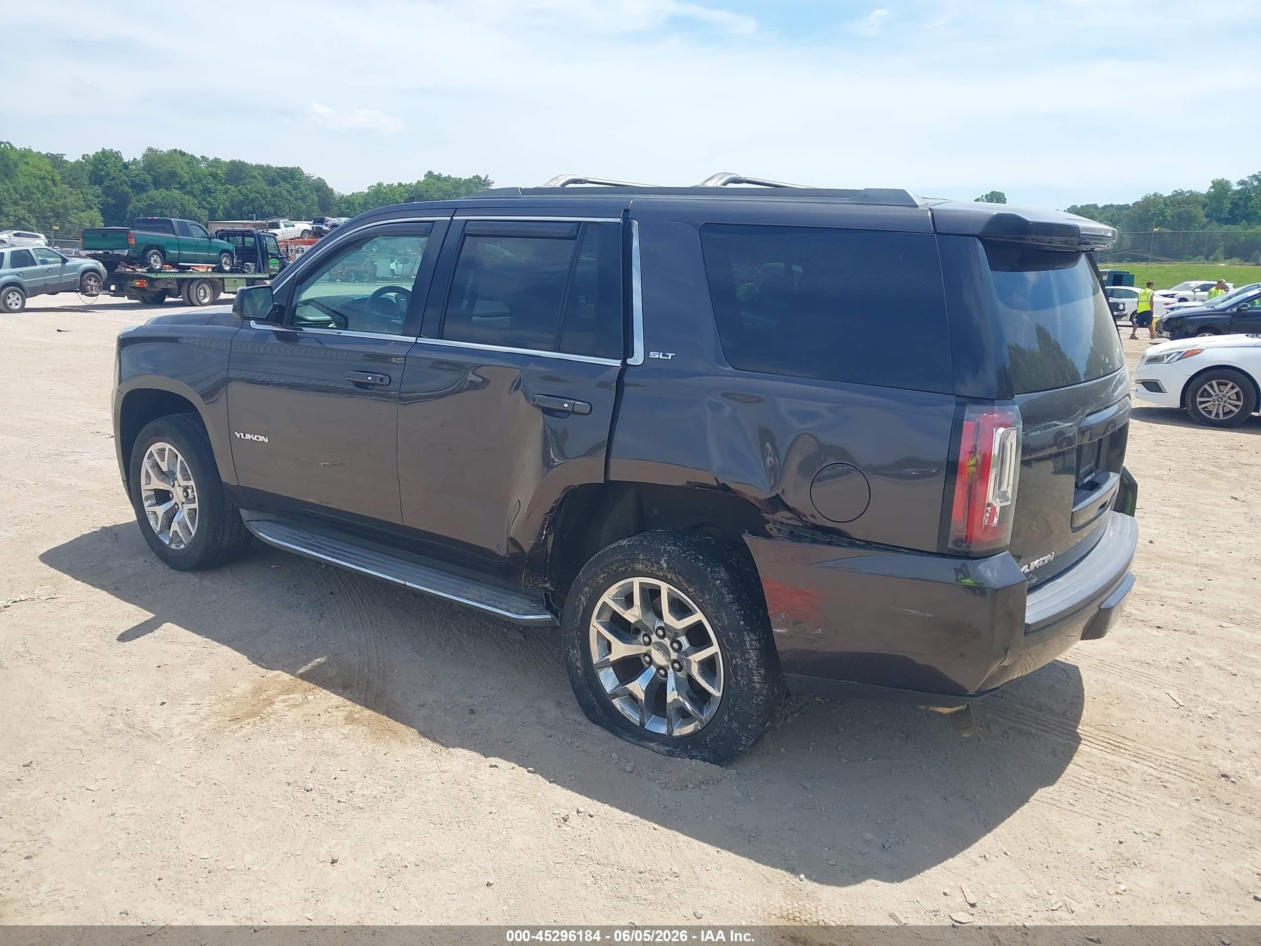 2015 Gmc Yukon Slt Black vin: 1GKS2BKC6FR145946