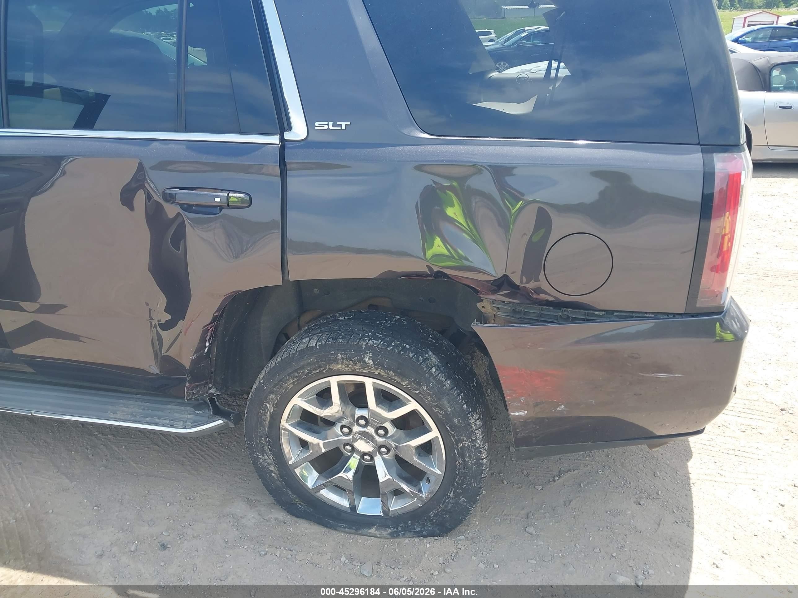 2015 Gmc Yukon Slt Black vin: 1GKS2BKC6FR145946