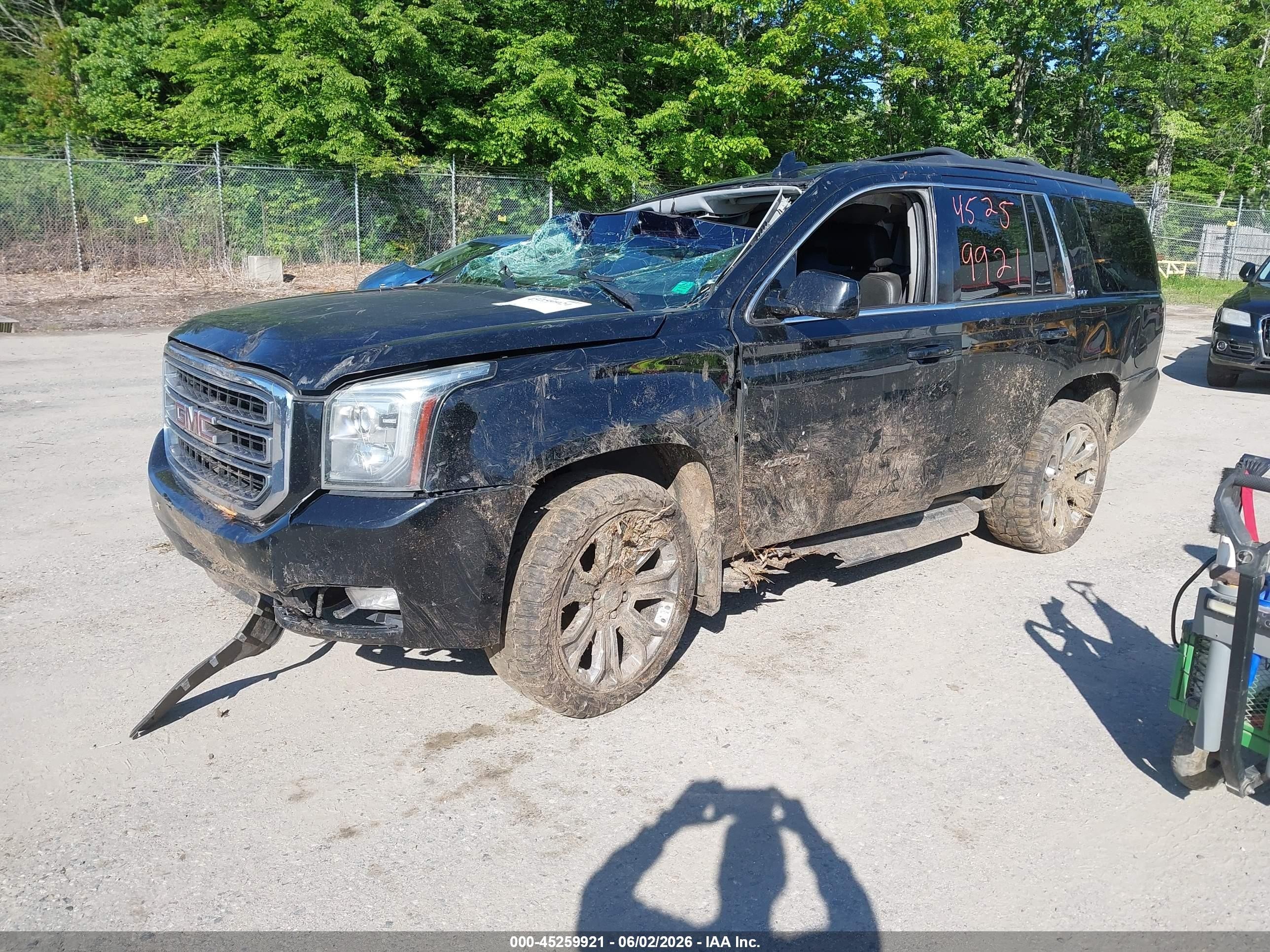 2015 Gmc Yukon Slt Black vin: 1GKS2BKC6FR671591