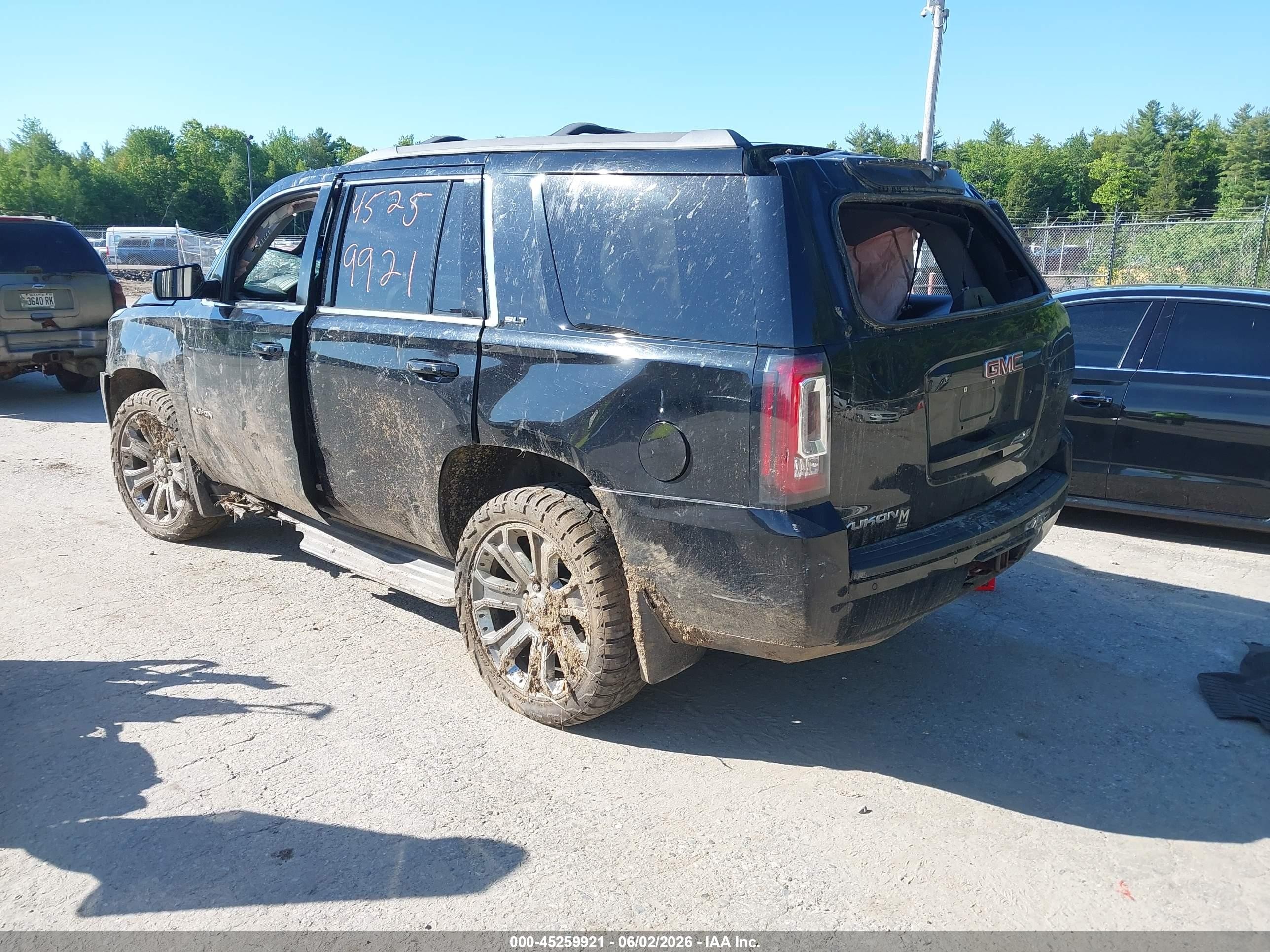 2015 Gmc Yukon Slt Black vin: 1GKS2BKC6FR671591