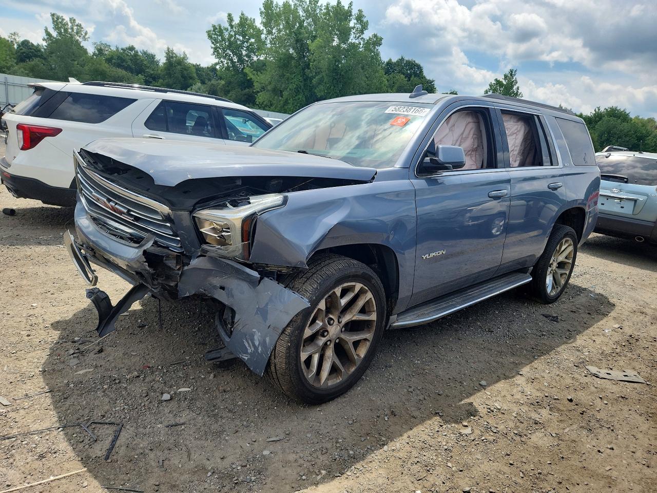 2015 Gmc Yukon Slt Gray vin: 1GKS2BKC6FR691839