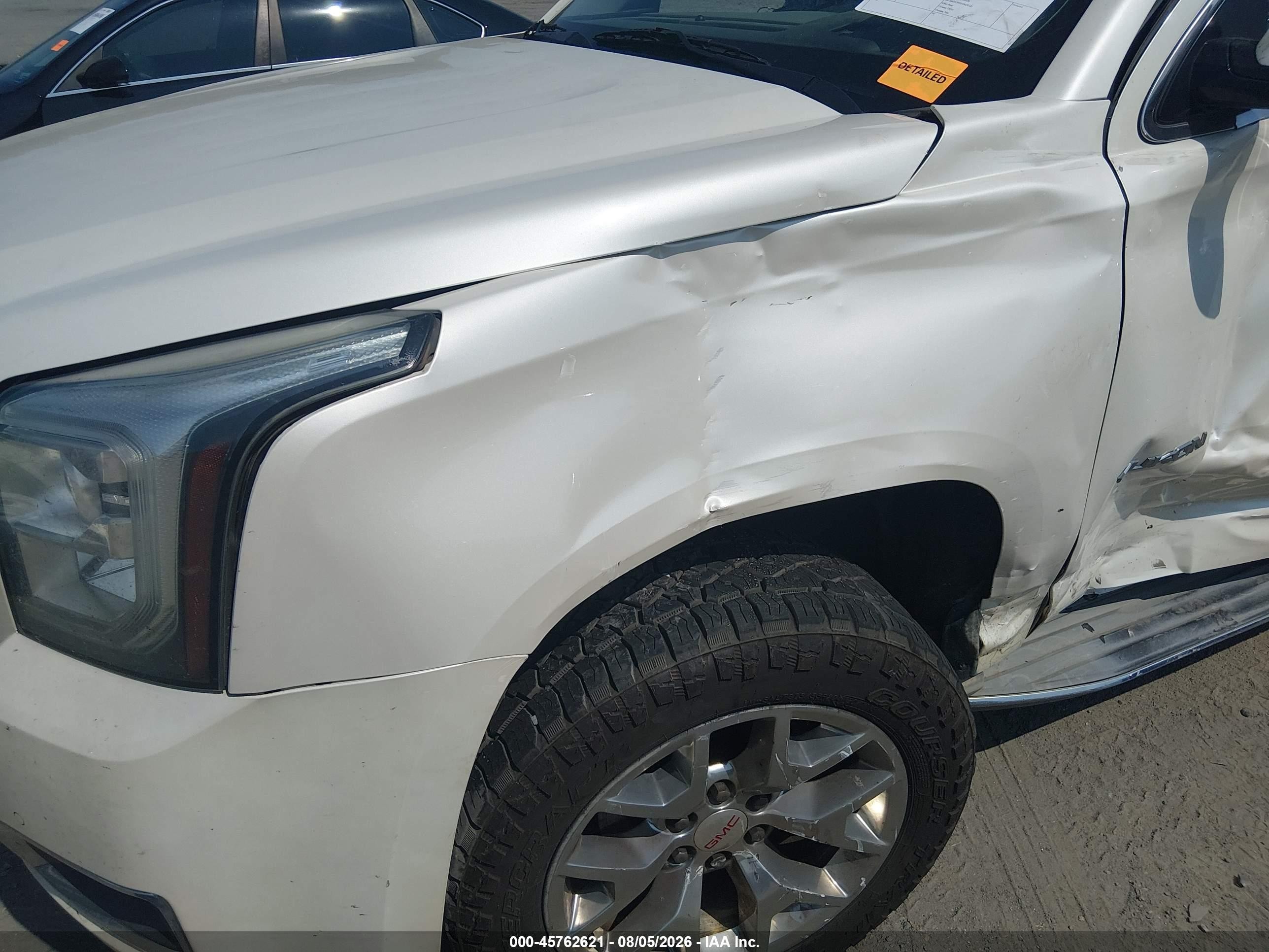 2015 Gmc Yukon Slt White vin: 1GKS2BKC7FR178289