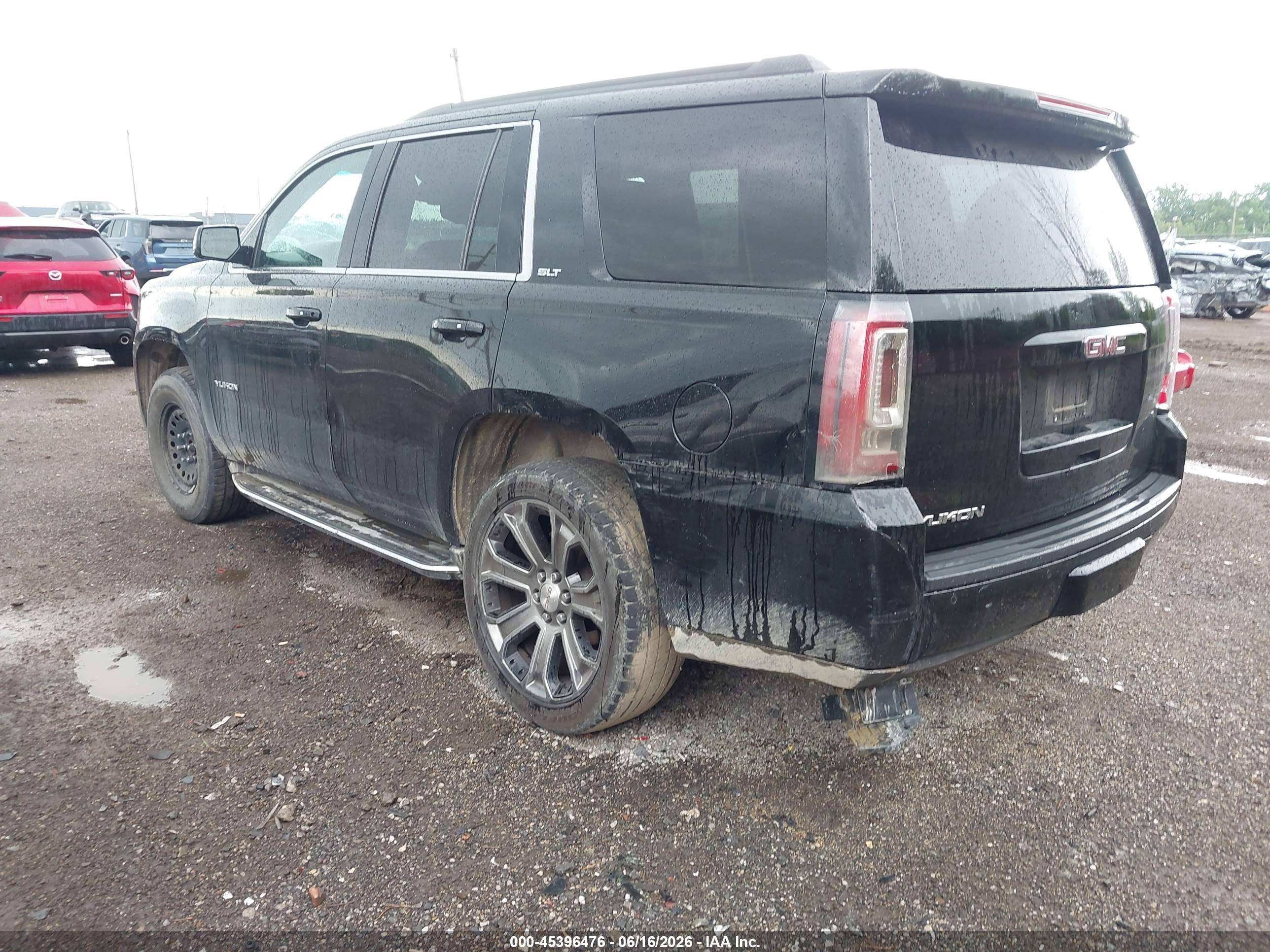 2015 Gmc Yukon Slt Black vin: 1GKS2BKC7FR528844