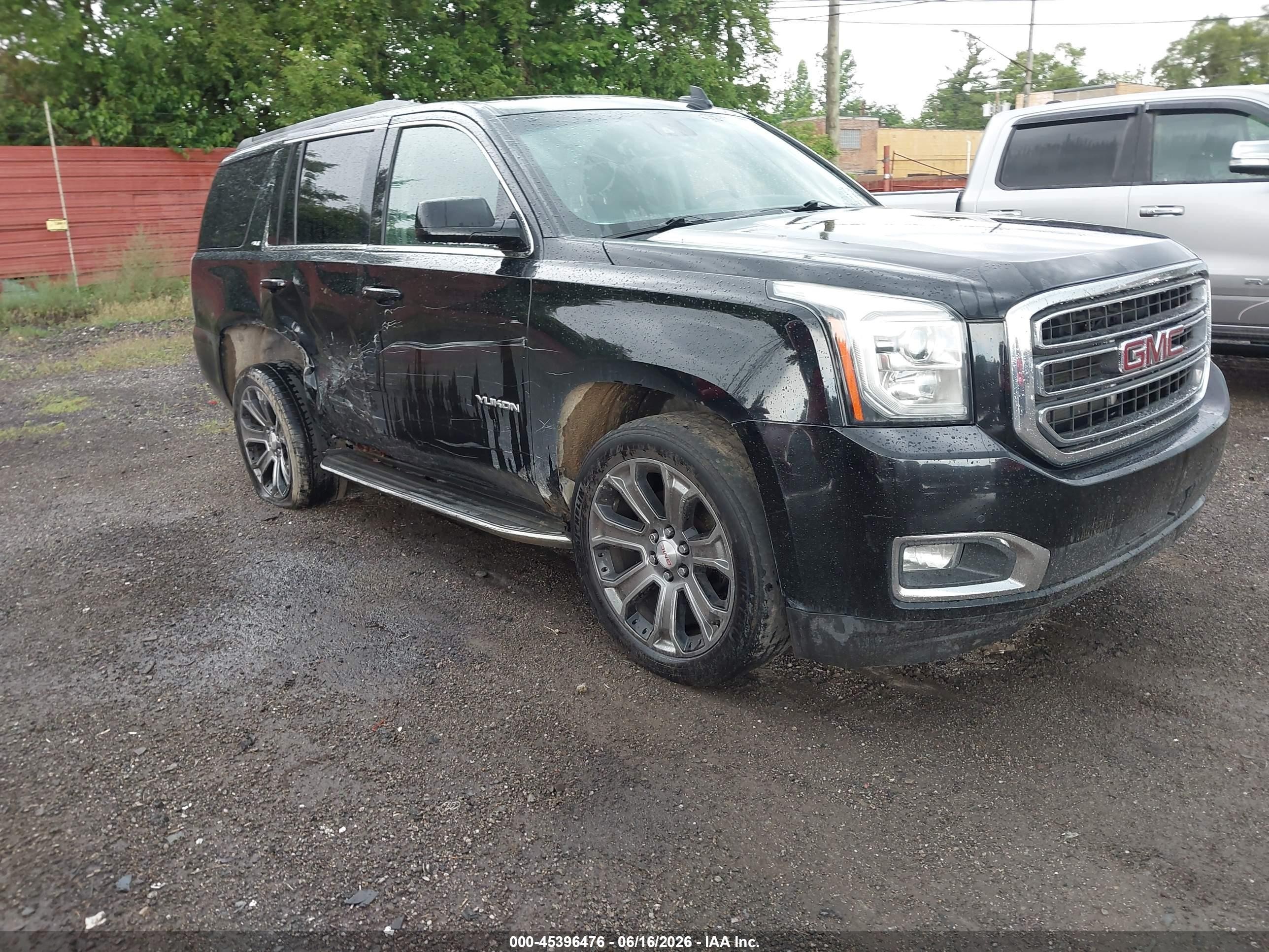 2015 Gmc Yukon Slt Black vin: 1GKS2BKC7FR528844