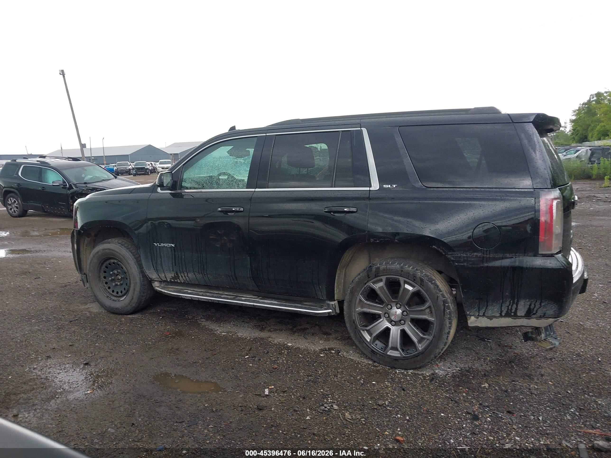 2015 Gmc Yukon Slt Black vin: 1GKS2BKC7FR528844