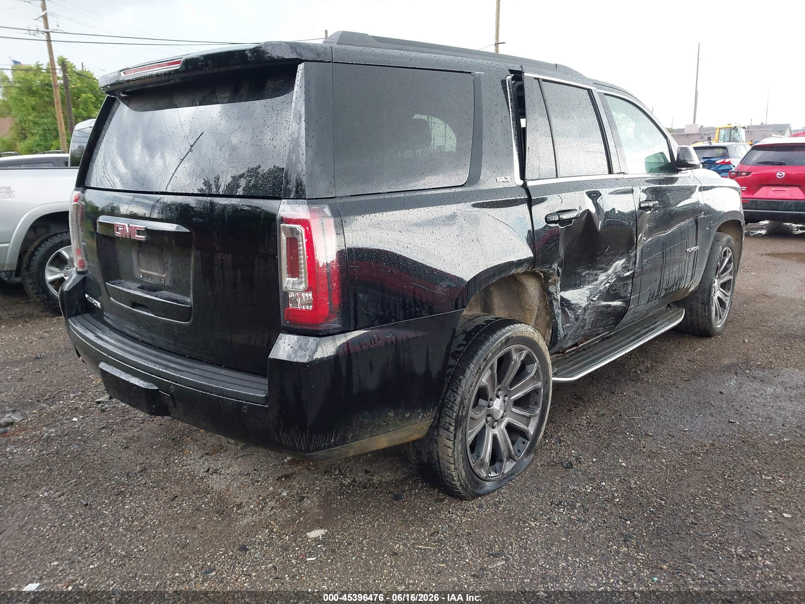 2015 Gmc Yukon Slt Black vin: 1GKS2BKC7FR528844
