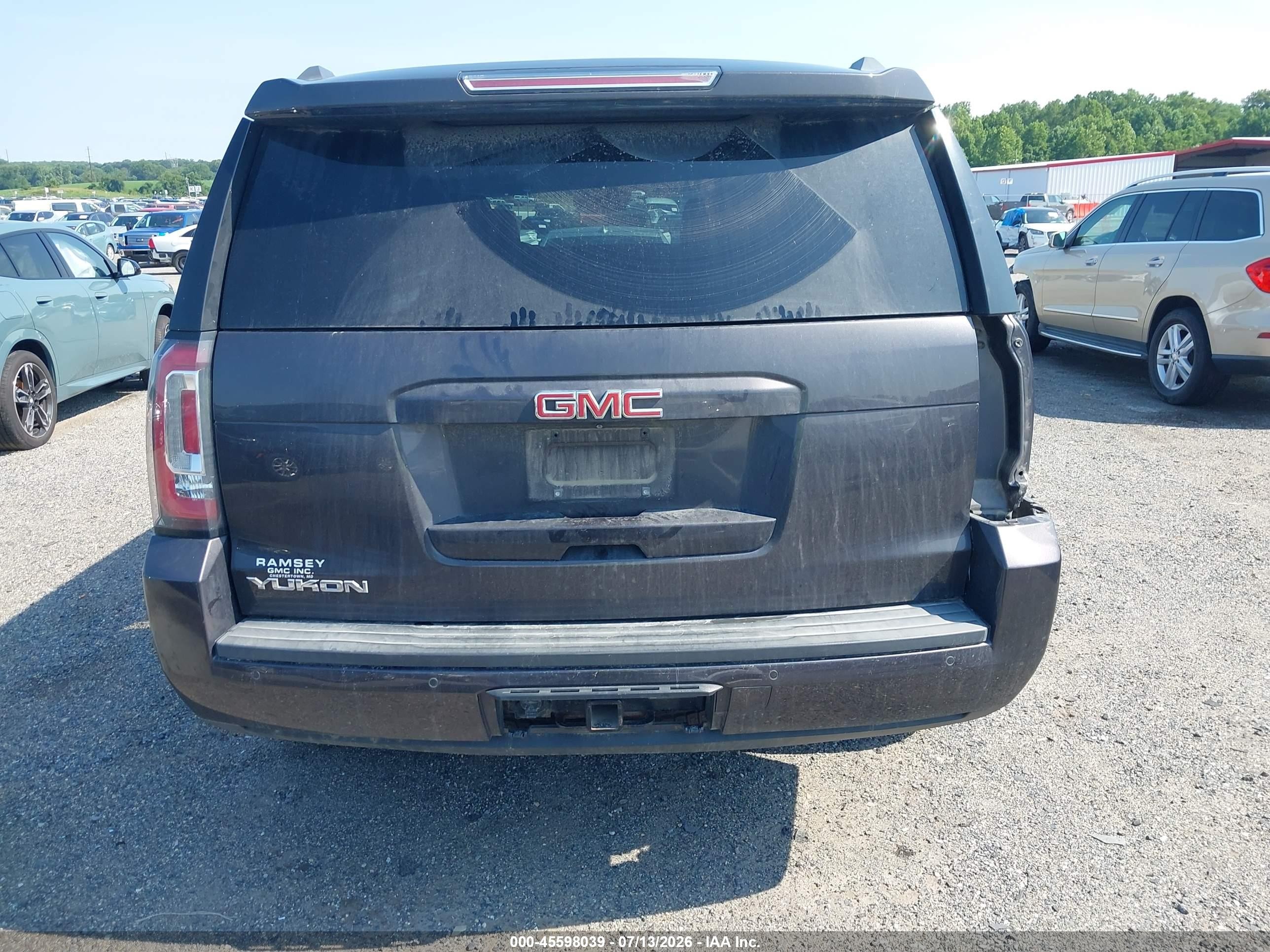 2015 Gmc Yukon Slt Gray vin: 1GKS2BKC7FR725478
