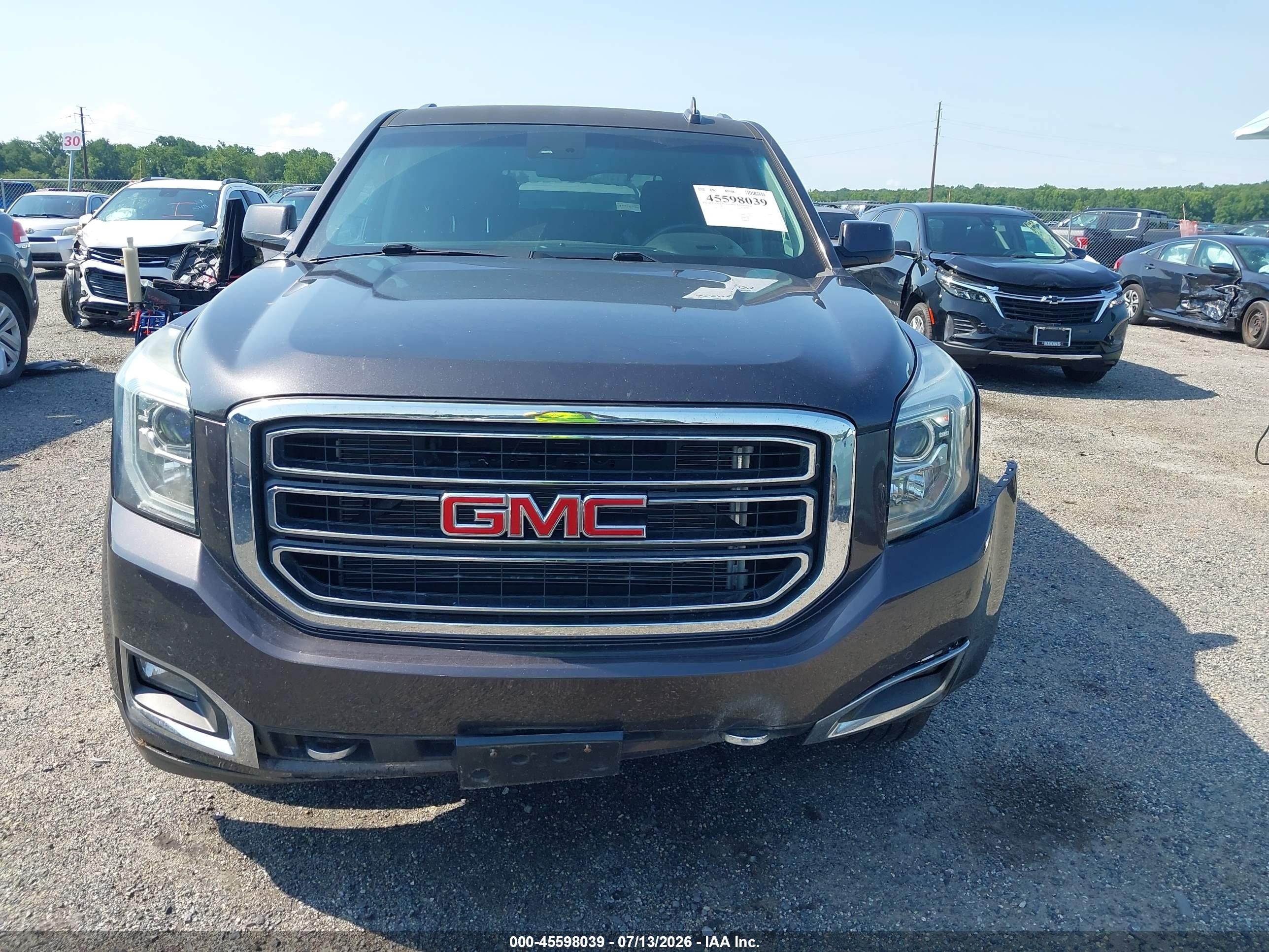 2015 Gmc Yukon Slt Gray vin: 1GKS2BKC7FR725478