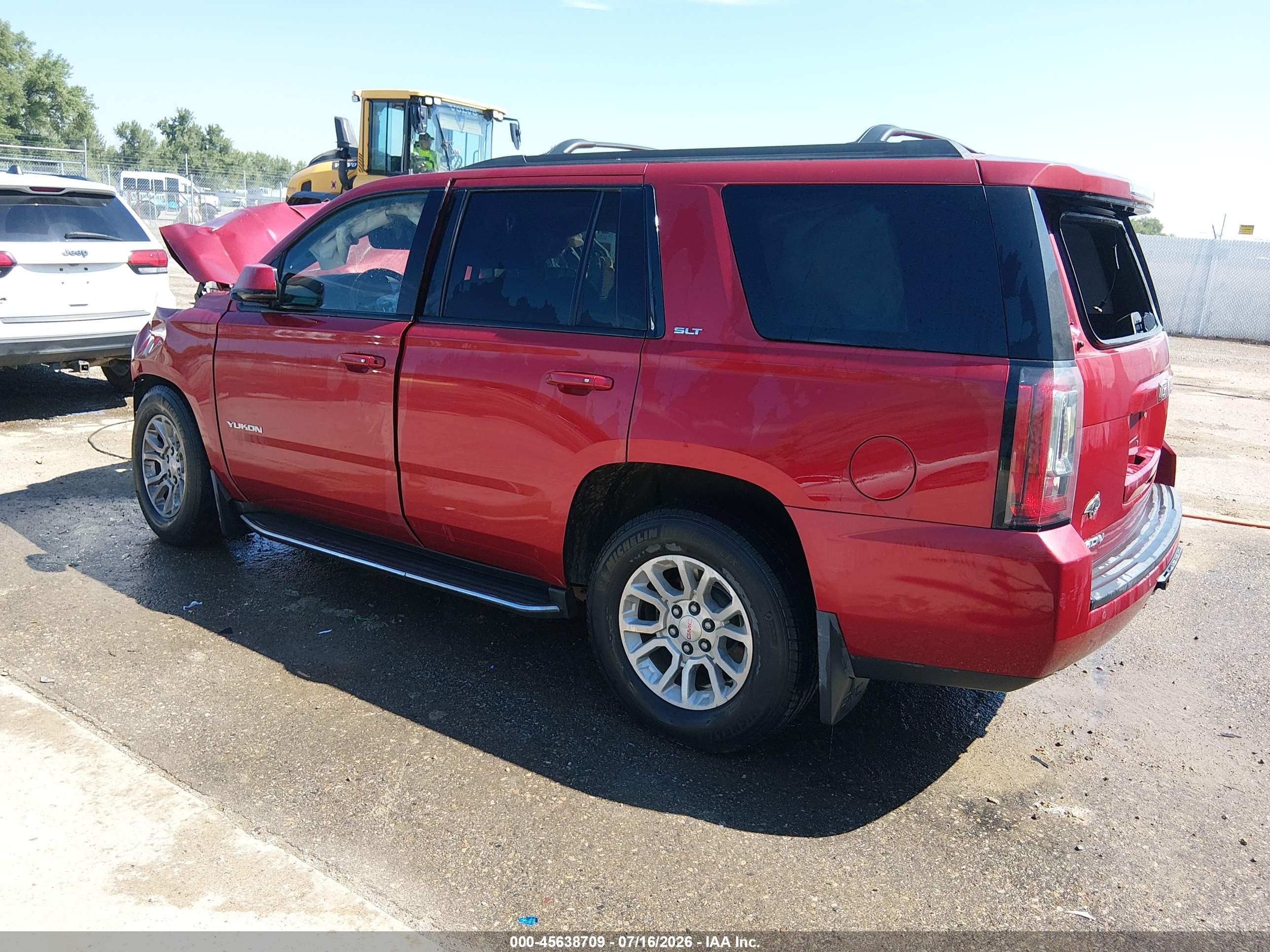 2015 Gmc Yukon Slt Red vin: 1GKS2BKC8FR190662