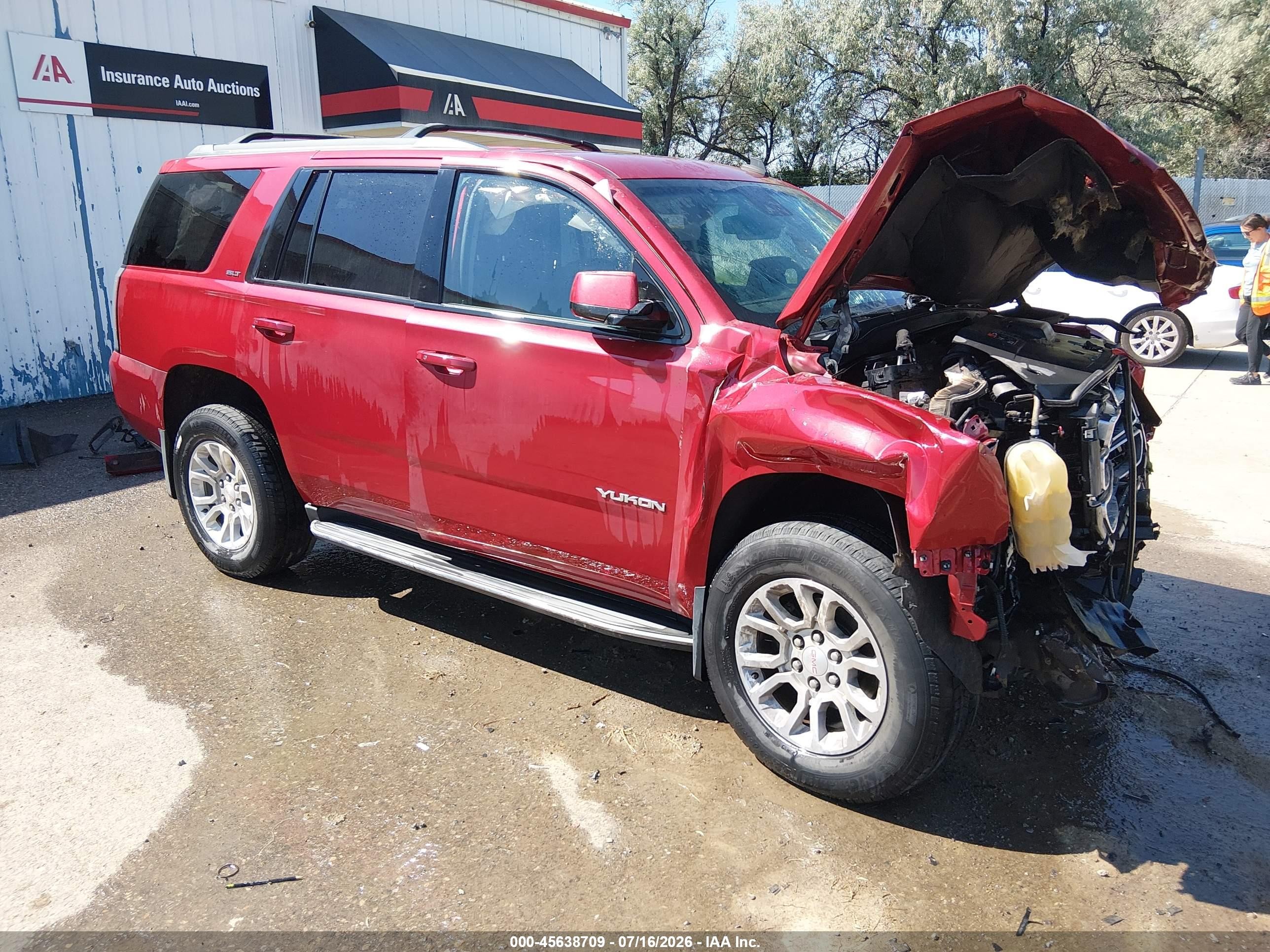 2015 Gmc Yukon Slt Красный vin: 1GKS2BKC8FR190662