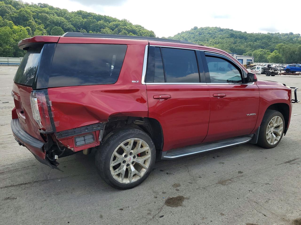 2015 Gmc Yukon Slt Red vin: 1GKS2BKC9FR153216
