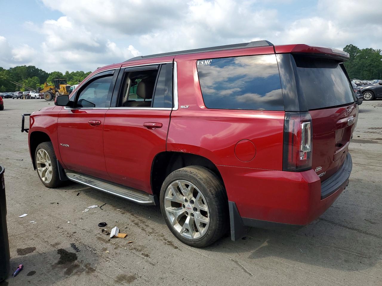 2015 Gmc Yukon Slt Red vin: 1GKS2BKC9FR153216