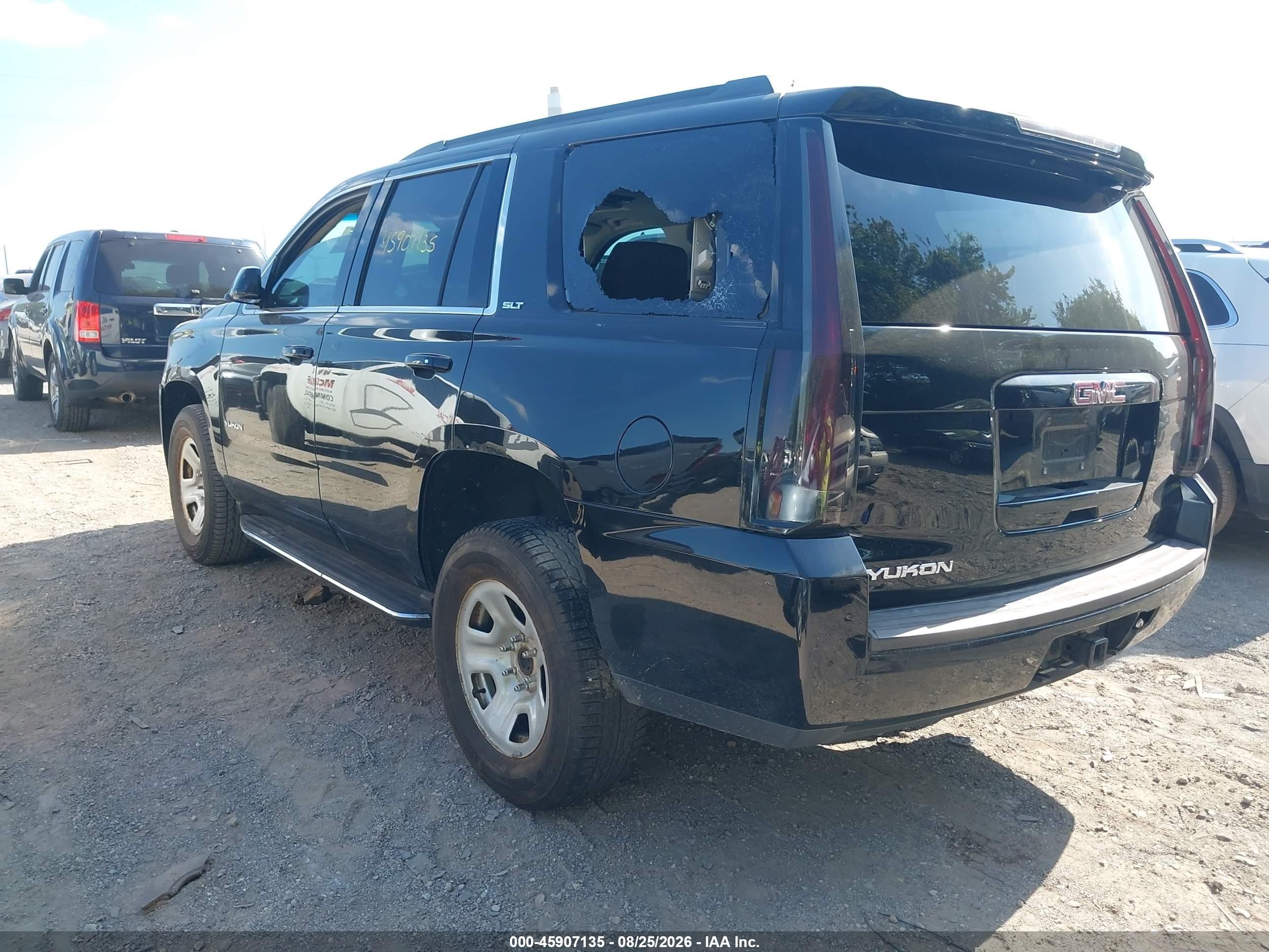 2015 Gmc Yukon Slt Black vin: 1GKS2BKC9FR309660