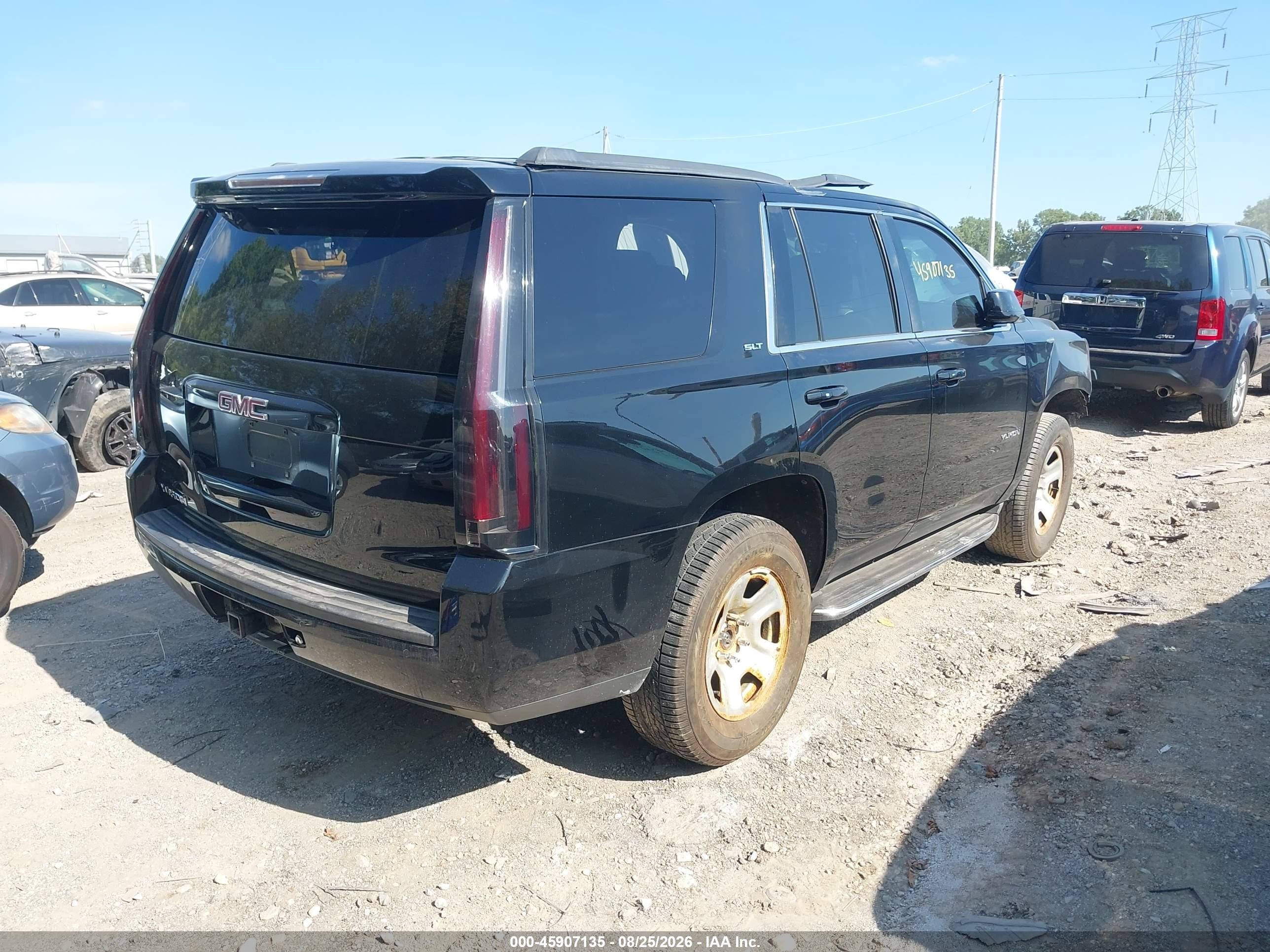 2015 Gmc Yukon Slt Black vin: 1GKS2BKC9FR309660