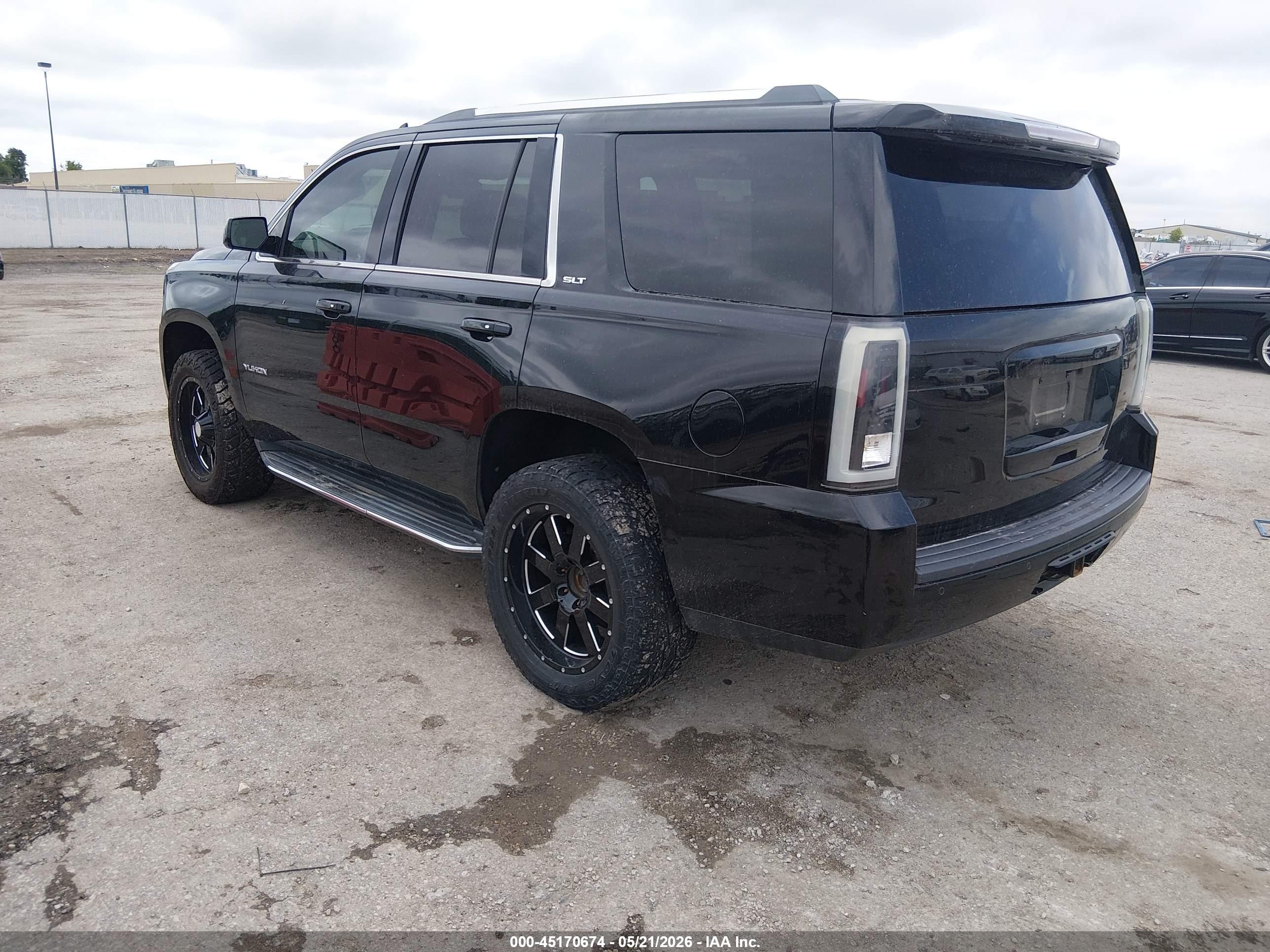 2015 Gmc Yukon Slt Black vin: 1GKS2BKC9FR678938