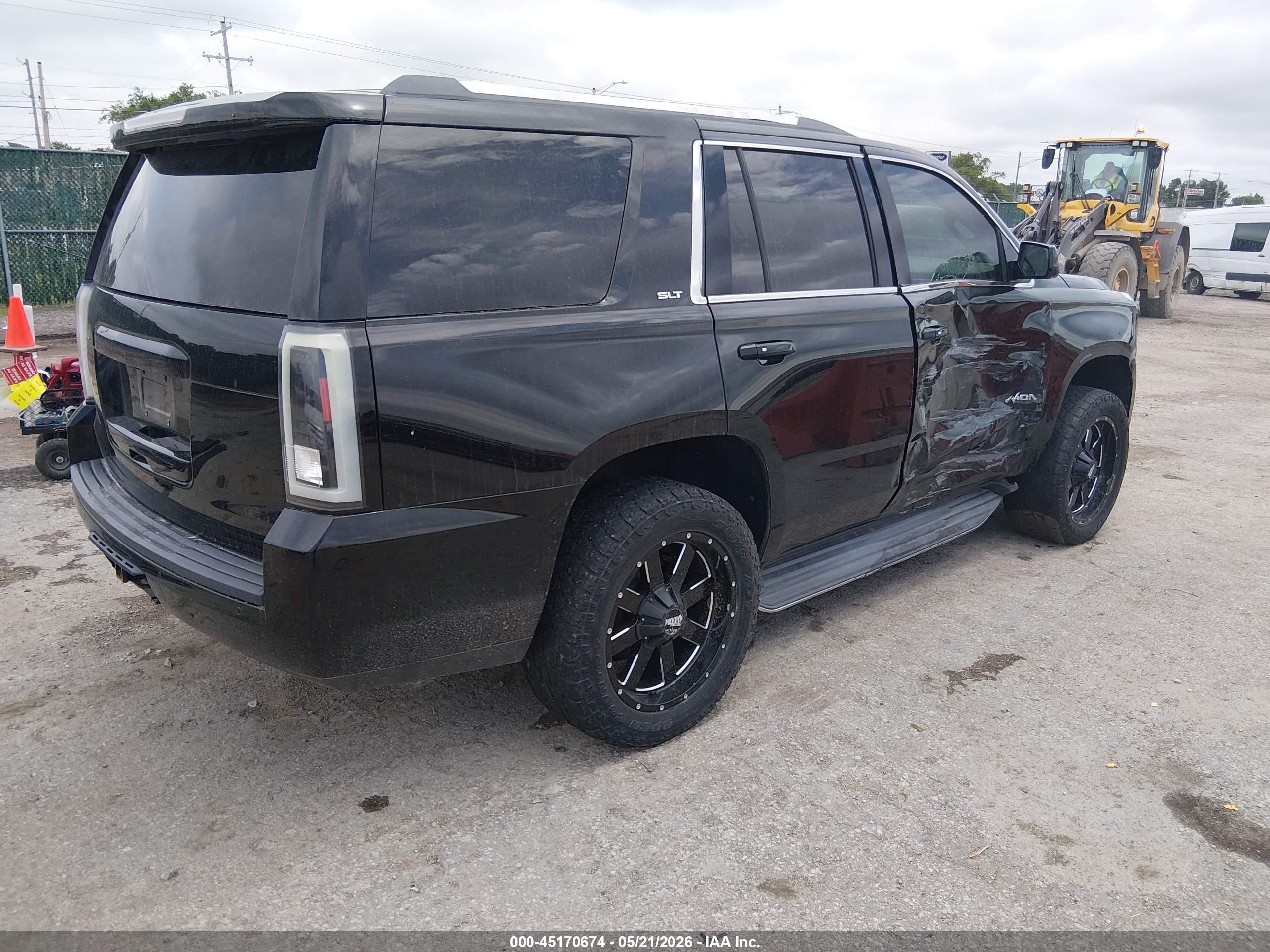 2015 Gmc Yukon Slt Black vin: 1GKS2BKC9FR678938