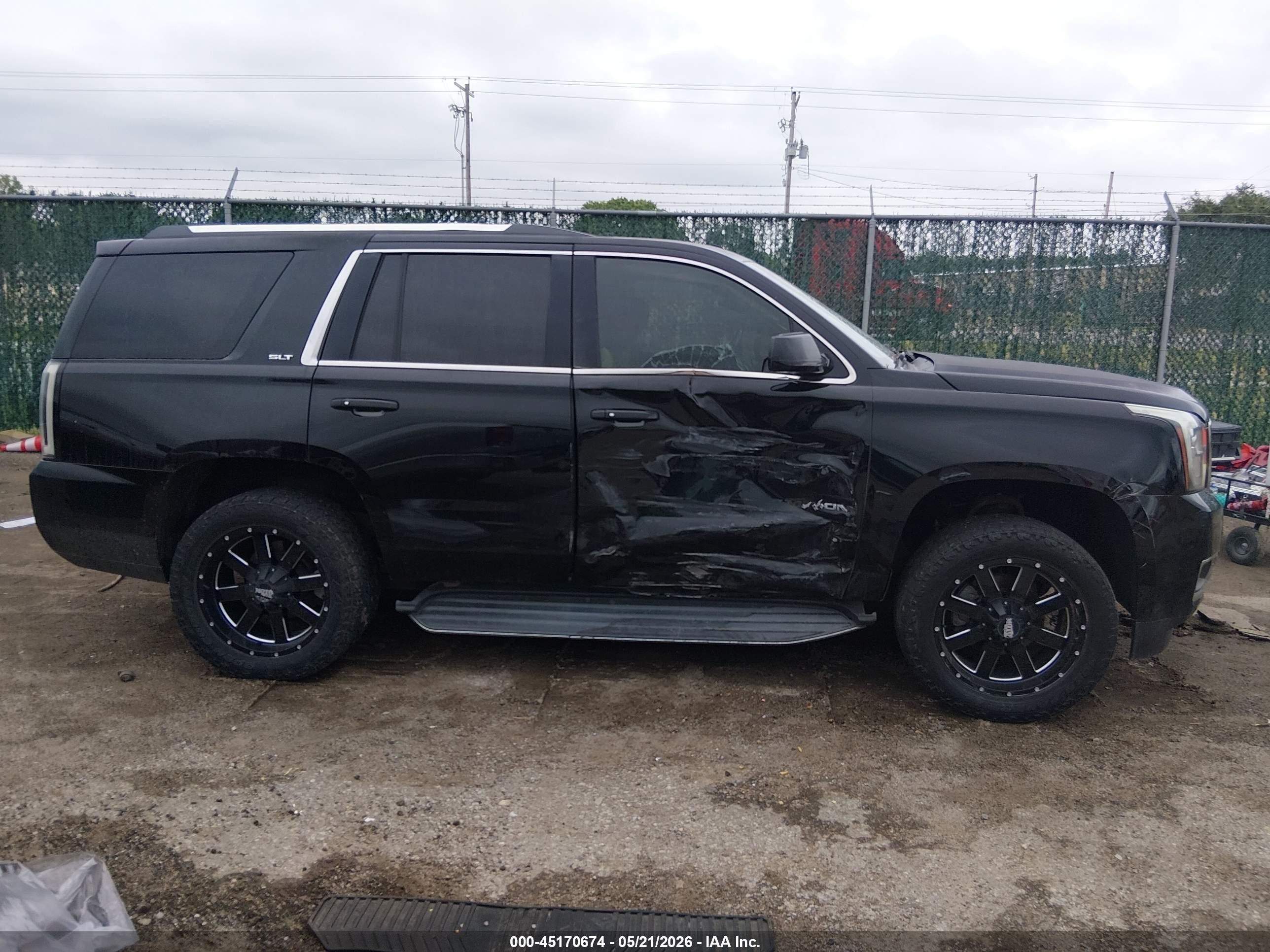 2015 Gmc Yukon Slt Black vin: 1GKS2BKC9FR678938