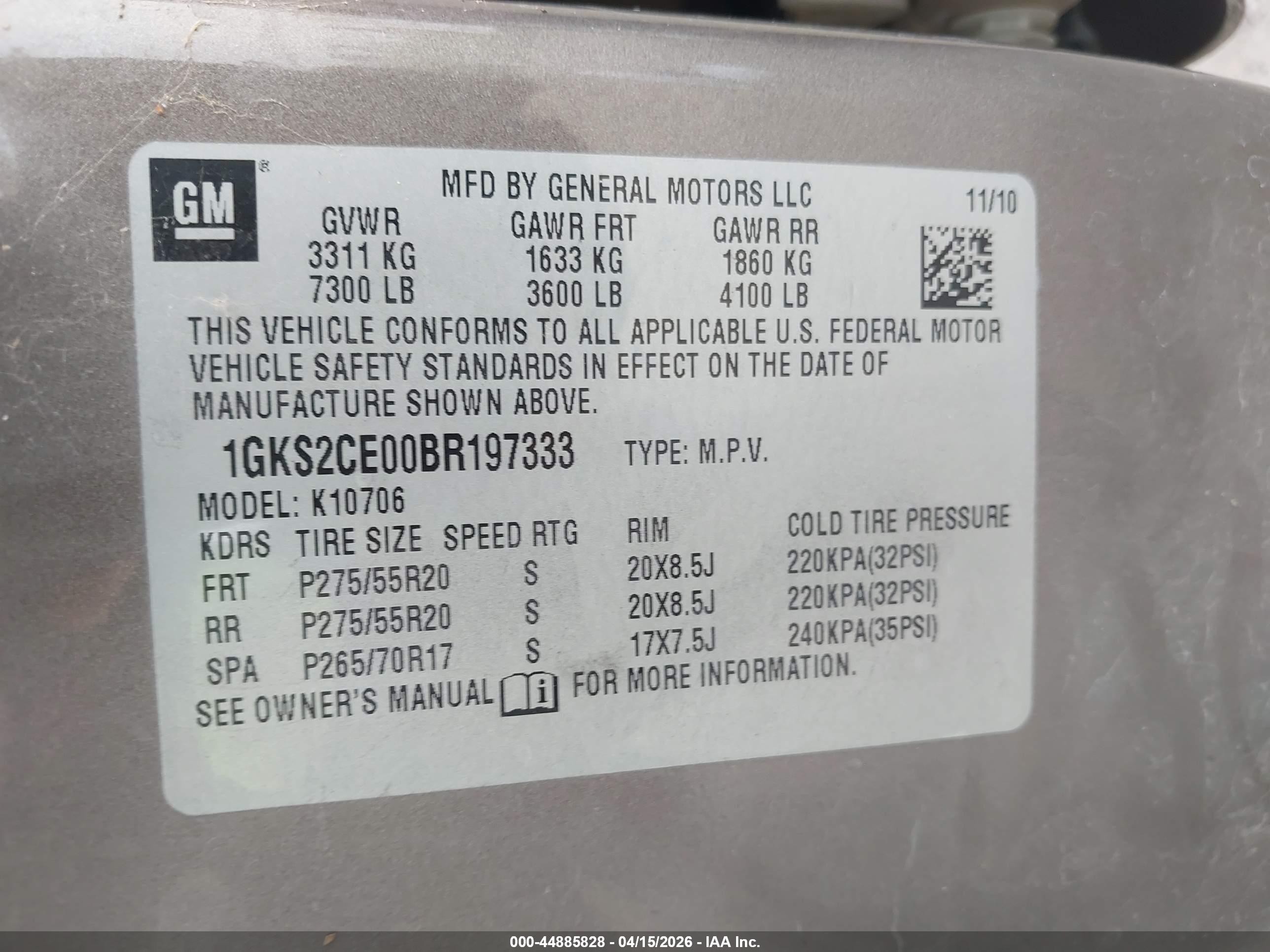2011 Gmc Yukon Slt Коричневый vin: 1GKS2CE00BR197333