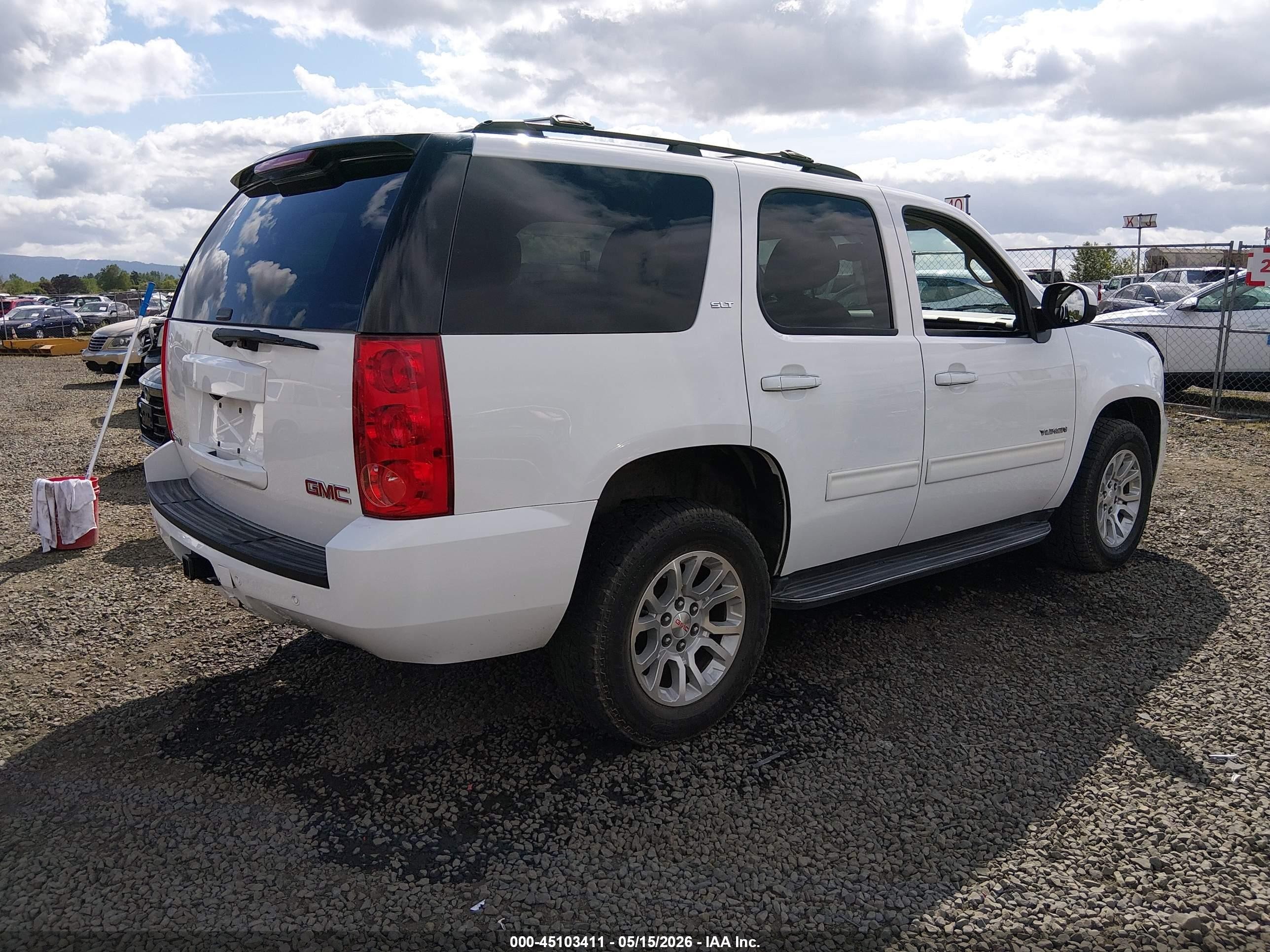 2014 Gmc Yukon Slt White vin: 1GKS2CE01ER186748