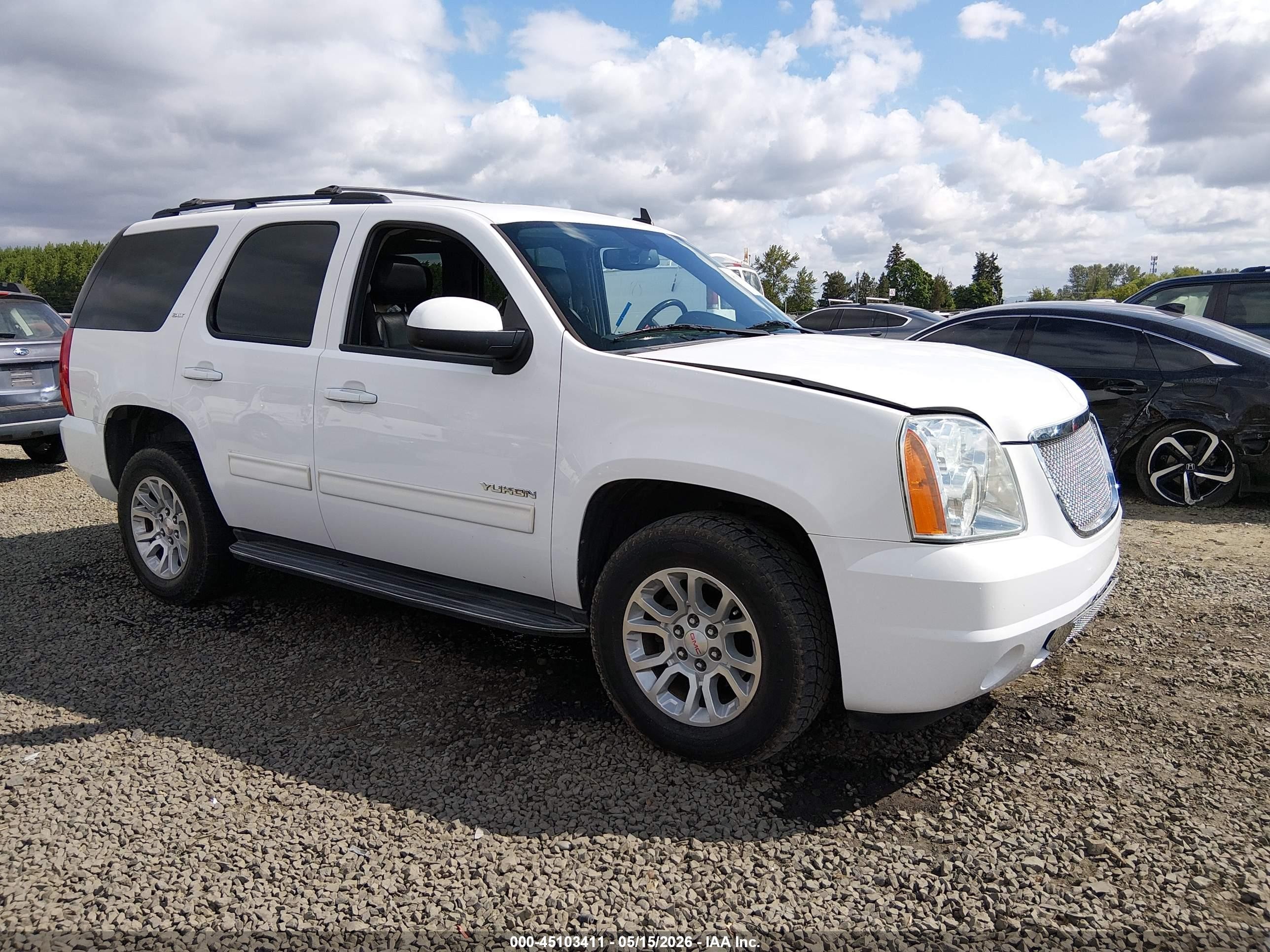 2014 Gmc Yukon Slt White vin: 1GKS2CE01ER186748