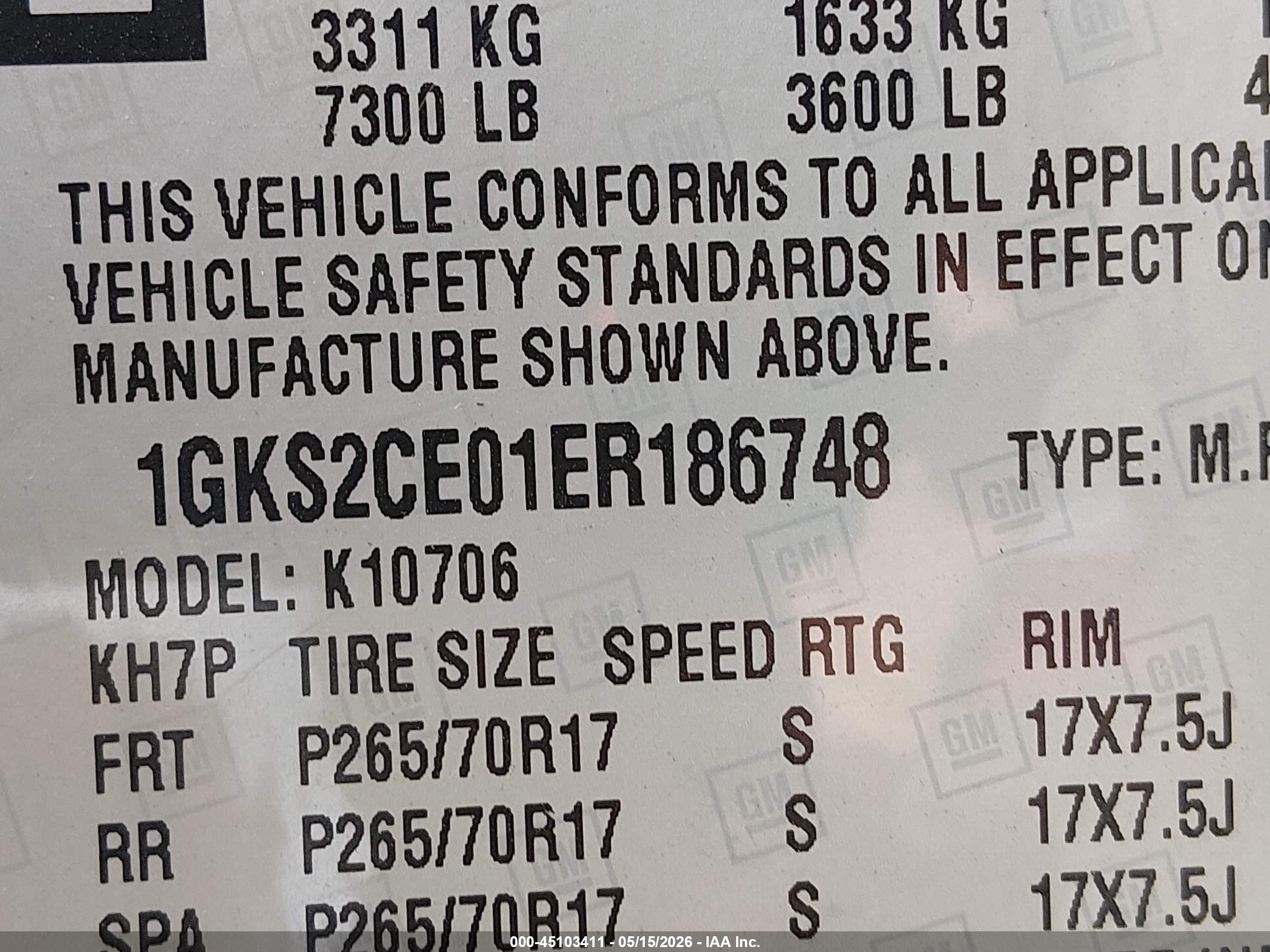 2014 Gmc Yukon Slt White vin: 1GKS2CE01ER186748